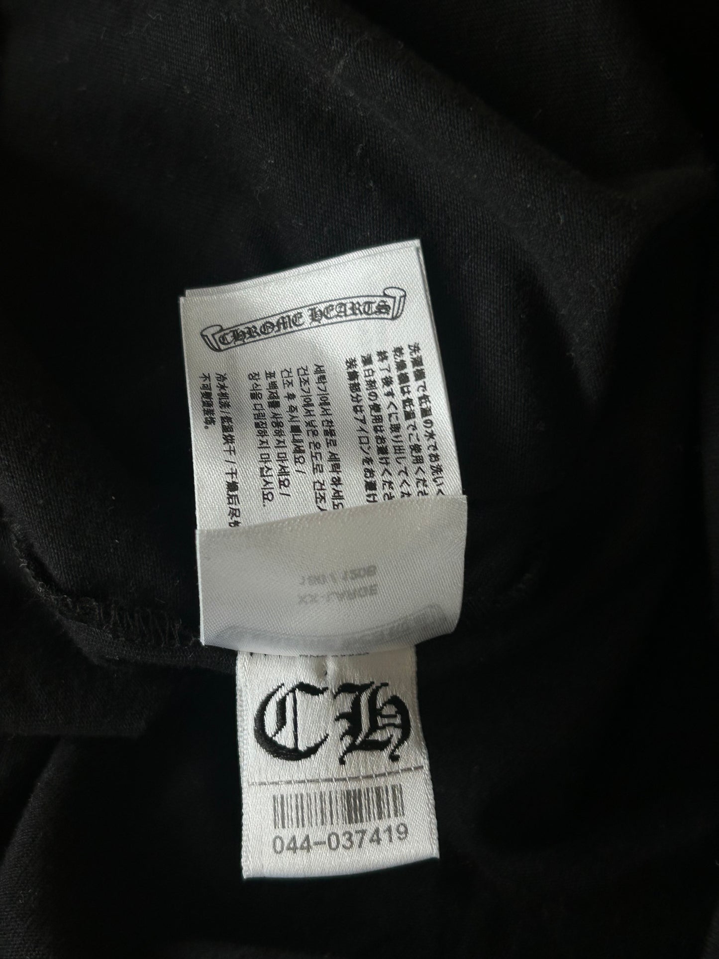 Chrome Hearts Black & Olive Neck Logo Longsleeve T-Shirt