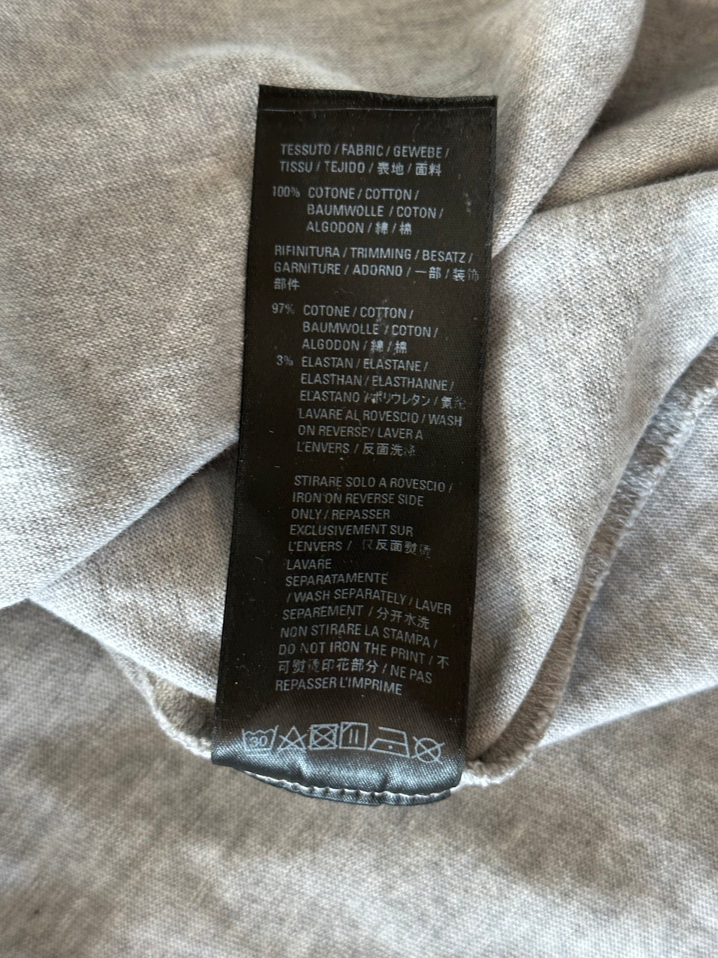 Balenciaga Grey & White London Logo T-Shirt