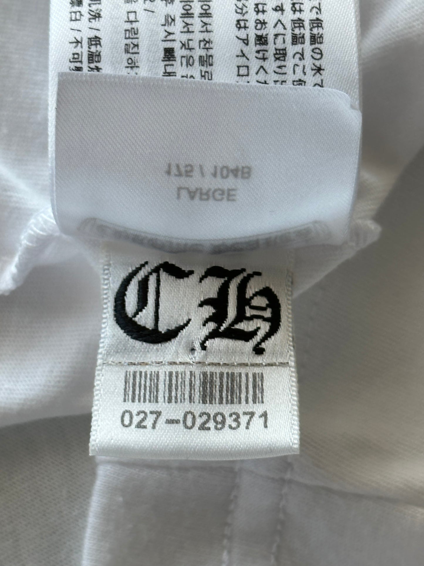 Chrome Hearts White Multicolor Foti Logo T-Shirt