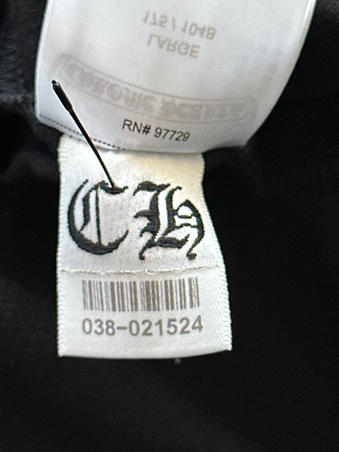 Chrome Hearts Black Multicolor Foti Logo Longsleeve T-Shirt