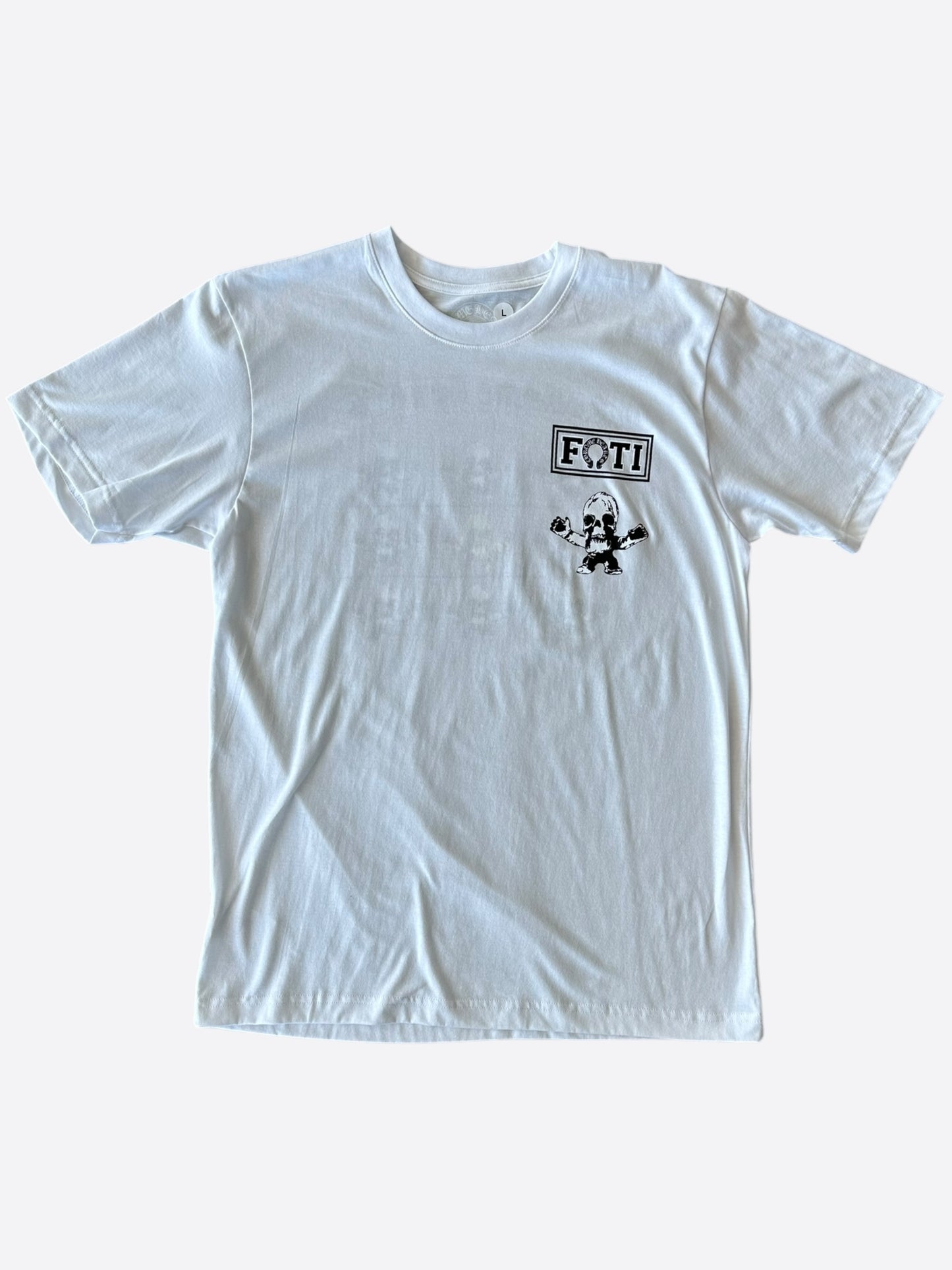Chrome Hearts White Multicolor Foti Logo T-Shirt