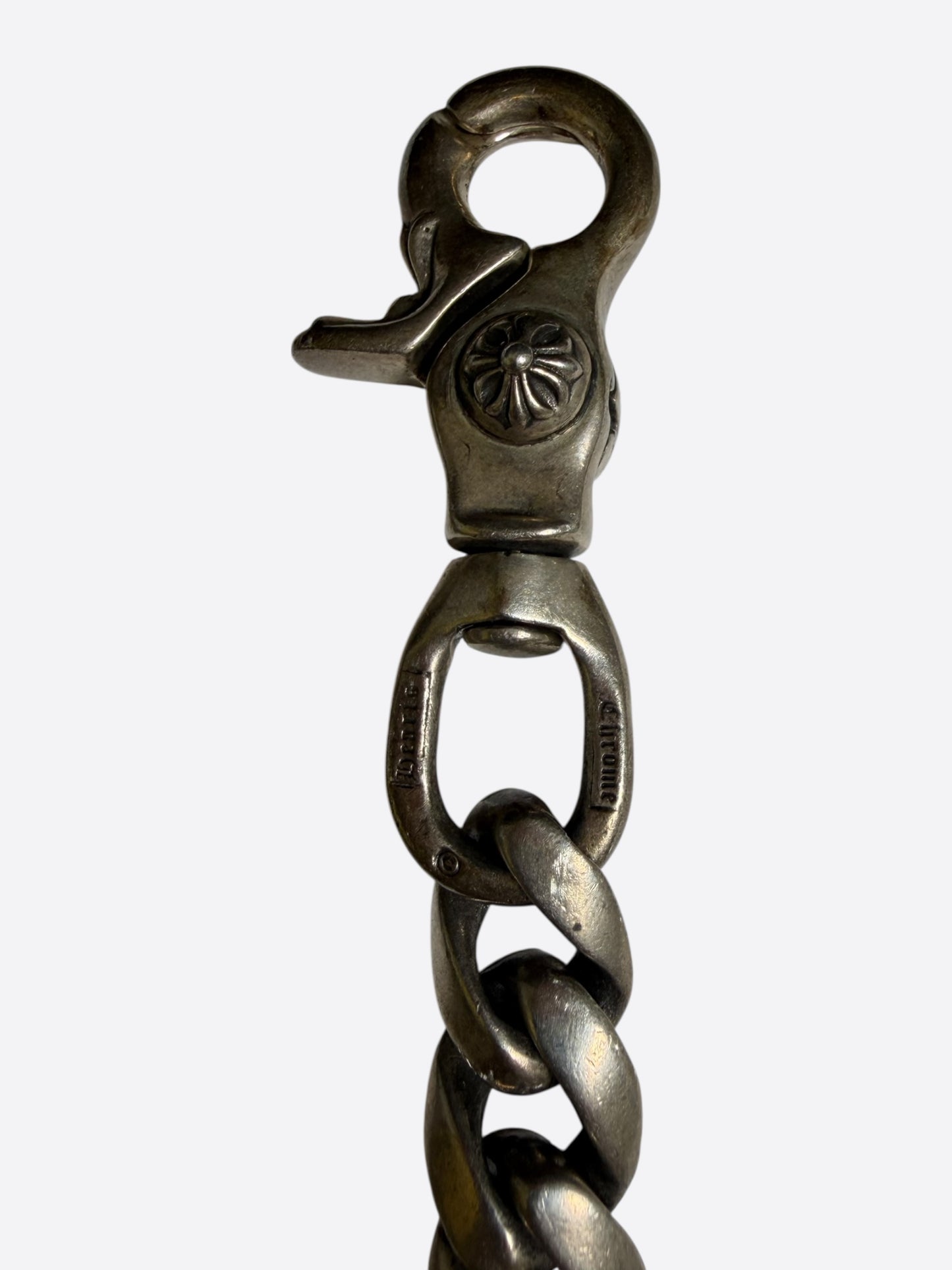 Chrome Hearts Silver Cuban Link Wallet Chain