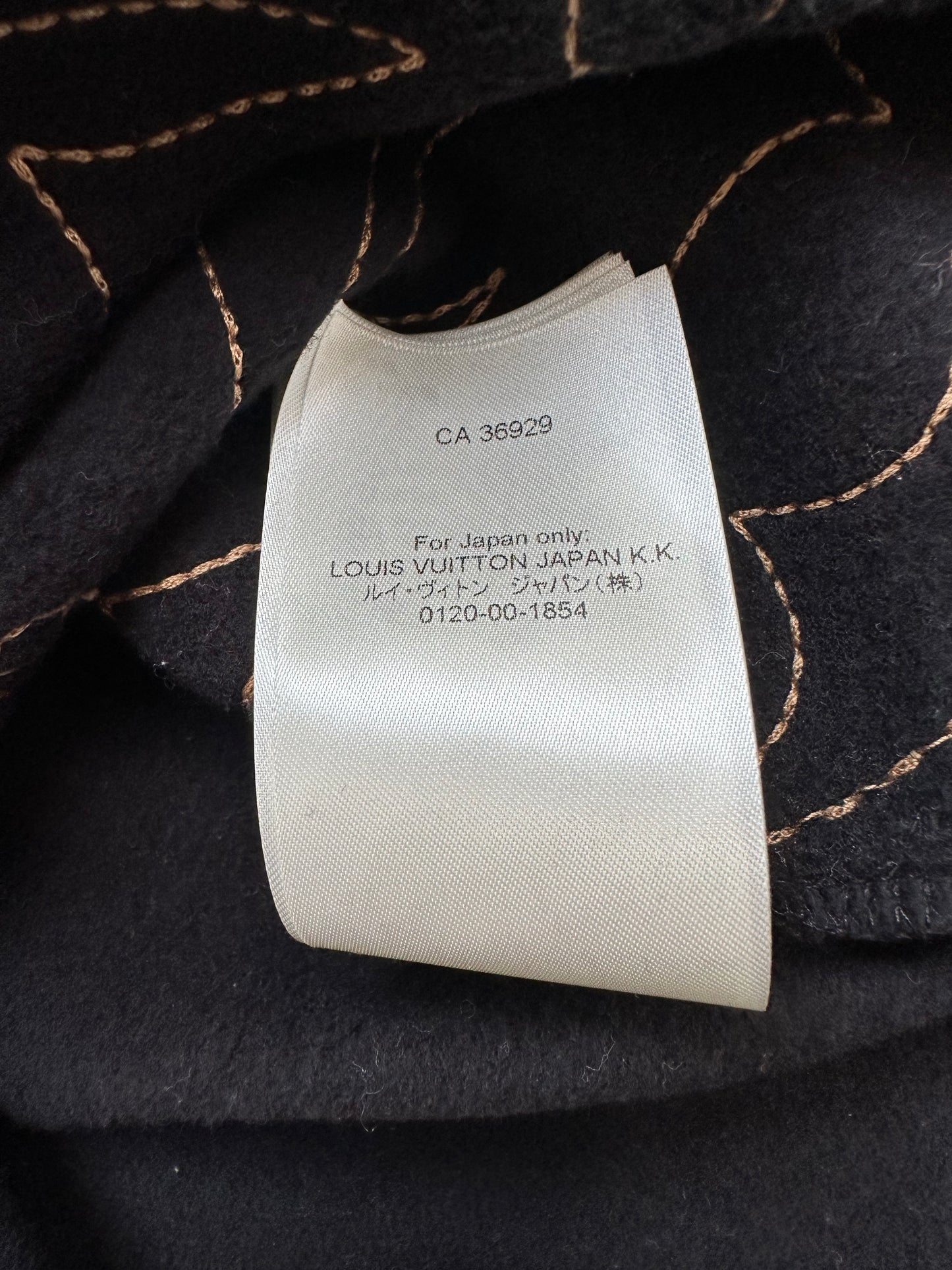 Louis Vuitton Black & Gold Music Line Embroidered Sweater