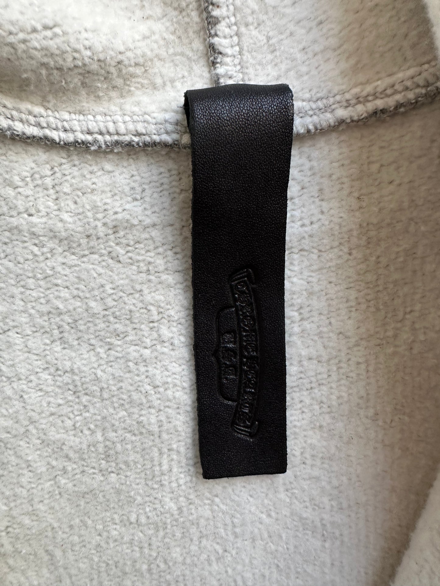 Chrome Hearts Grey & Black Triple Cross Patch Paper Jam Zip Up Hoodie
