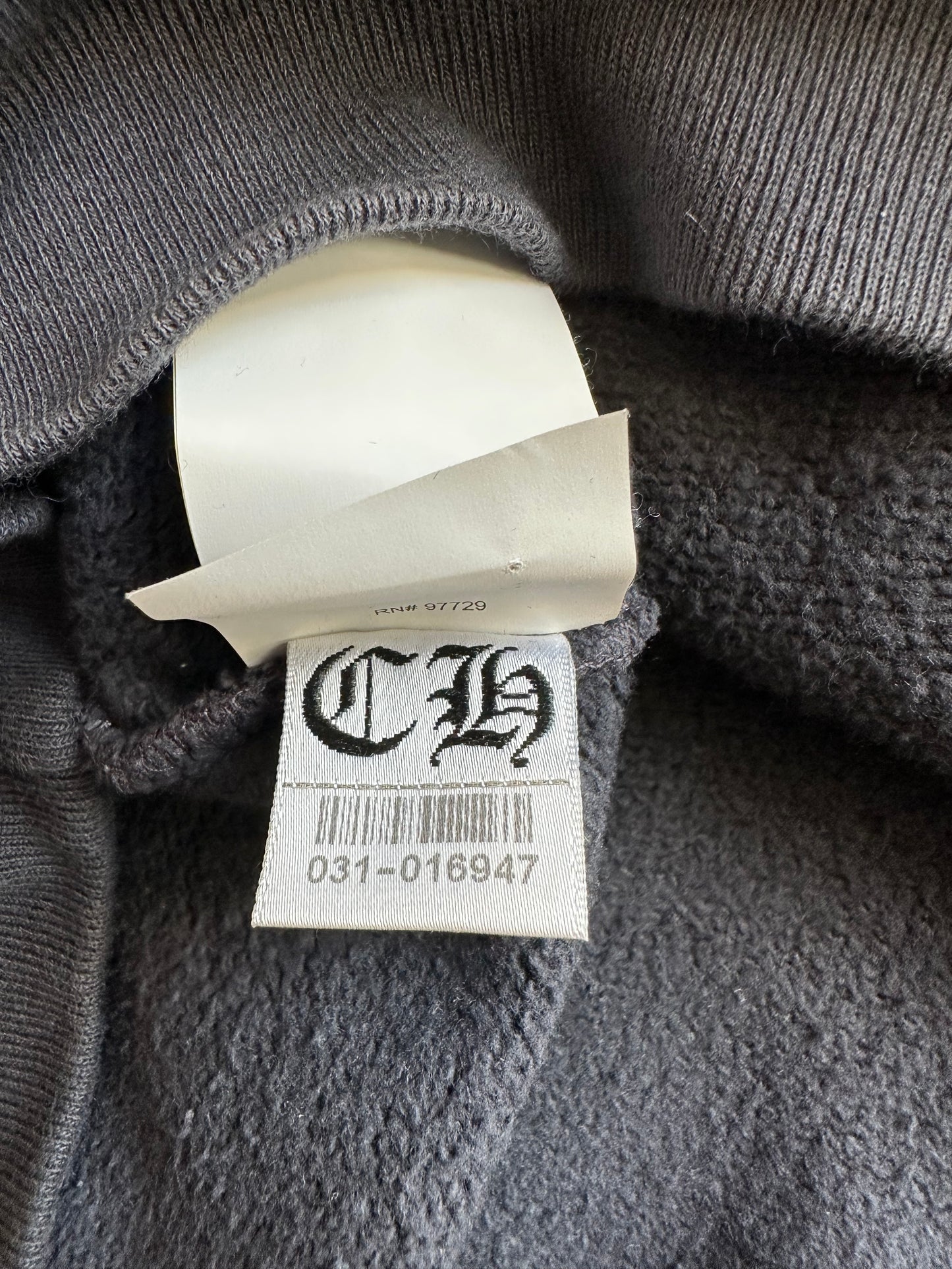 Chrome Hearts Navy & Red Triple Cross Patch Paper Jam Hoodie