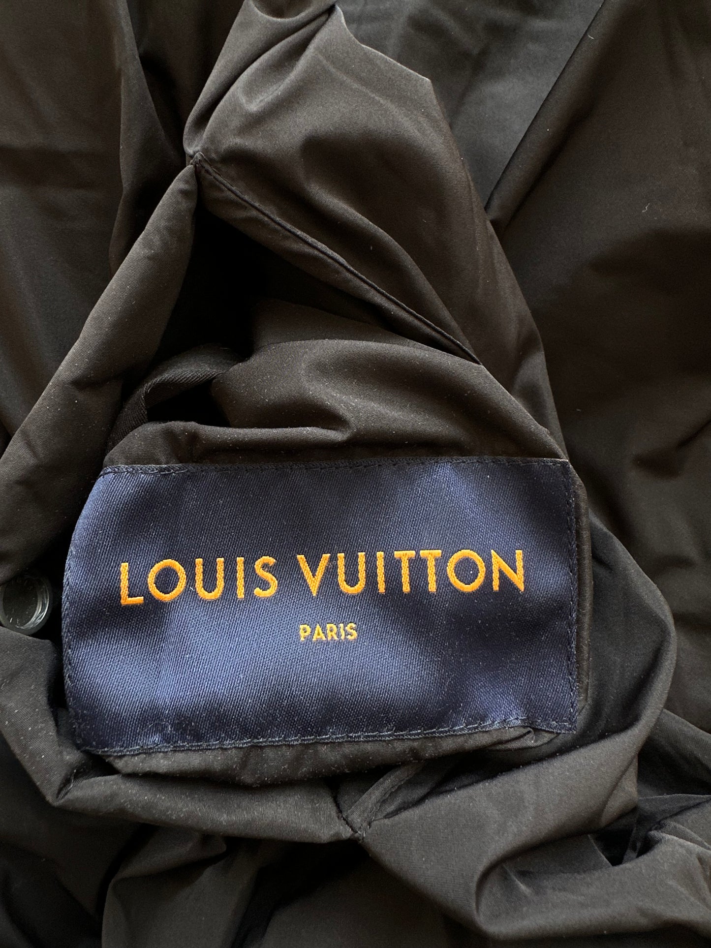 Louis Vuitton Black Flower Monogram Reversible Puffer