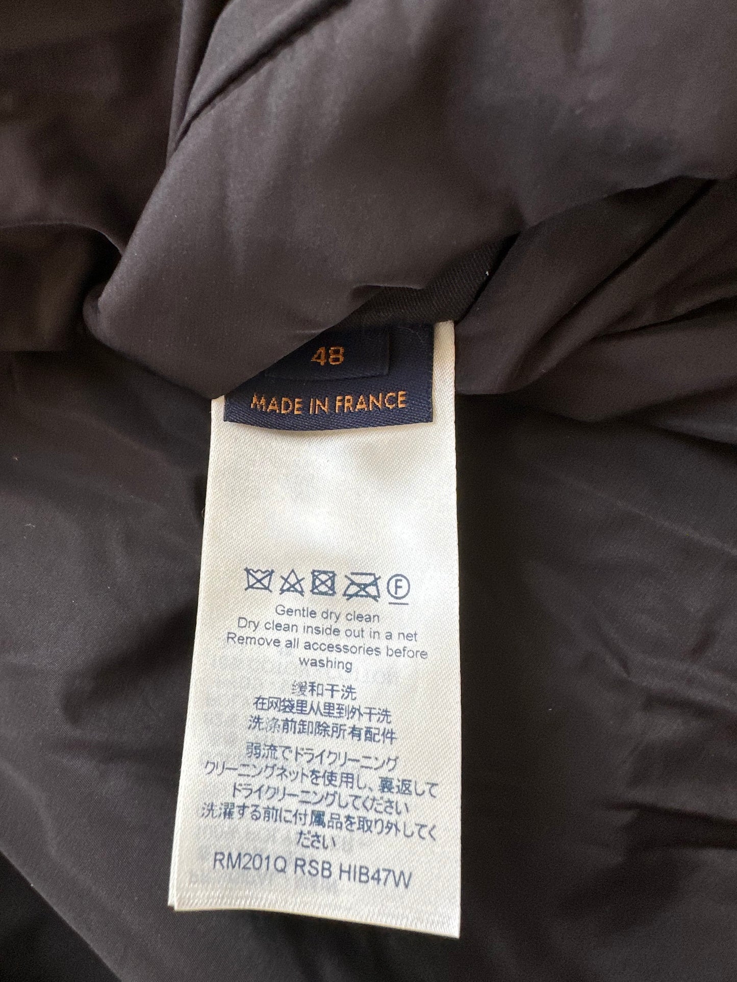 Louis Vuitton Black Flower Monogram Reversible Puffer