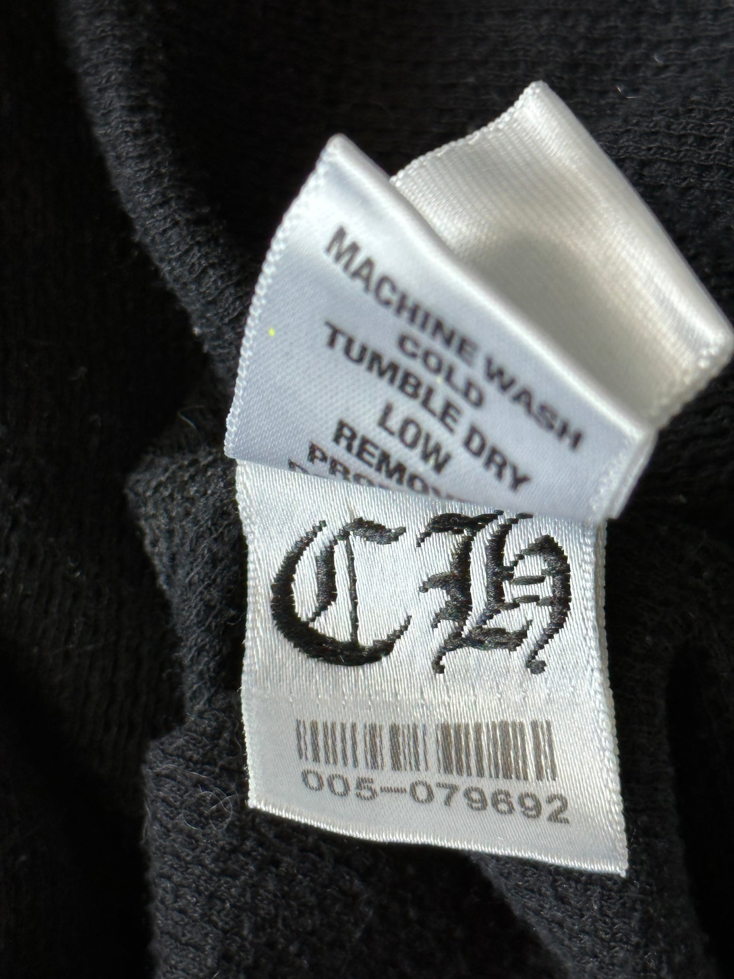 Chrome Hearts Black Manhasset Horseshoe Logo Thermal Longsleeve T-Shirt