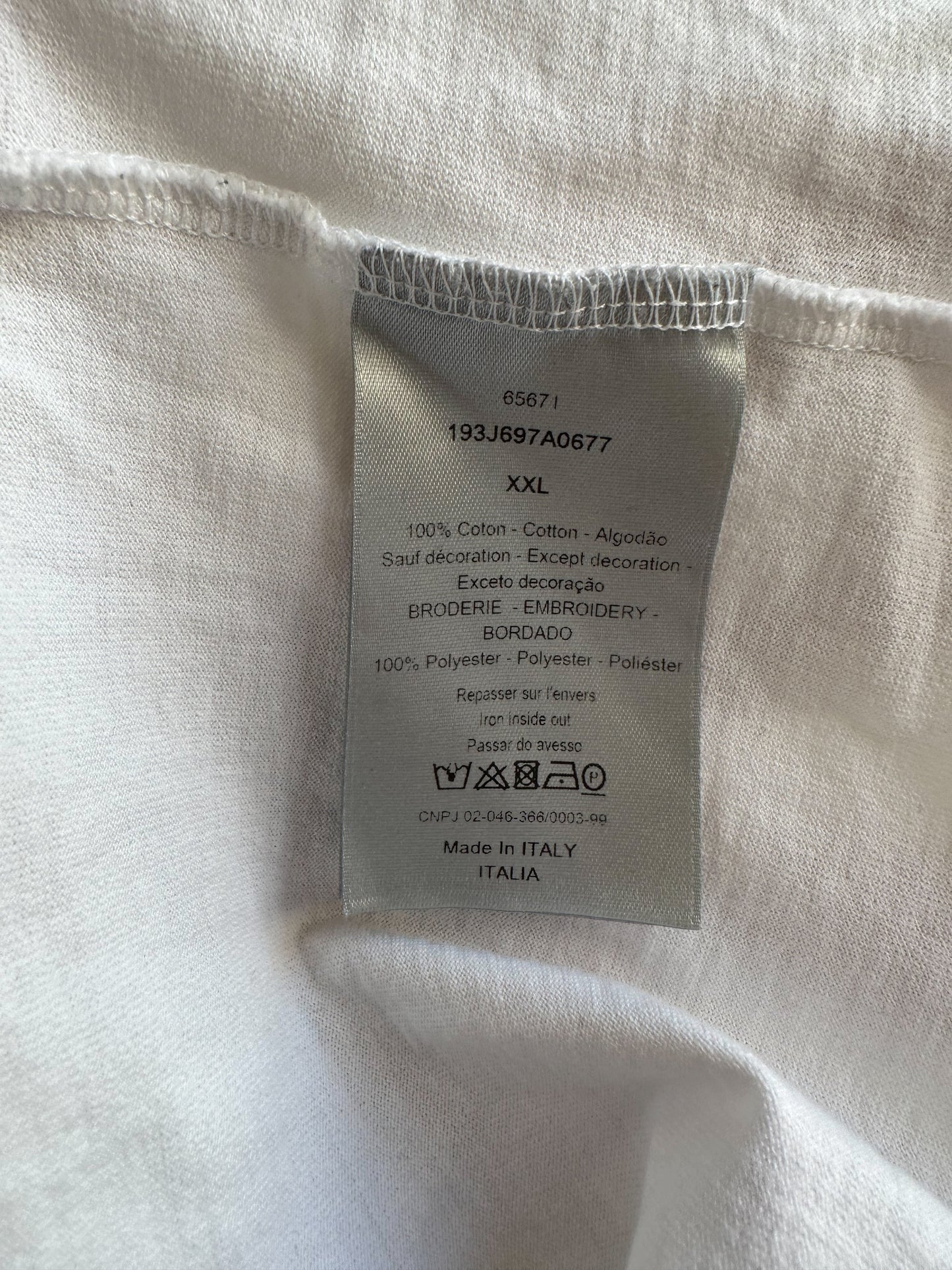 Dior Kenny Scharf White & Black Logo T-Shirt