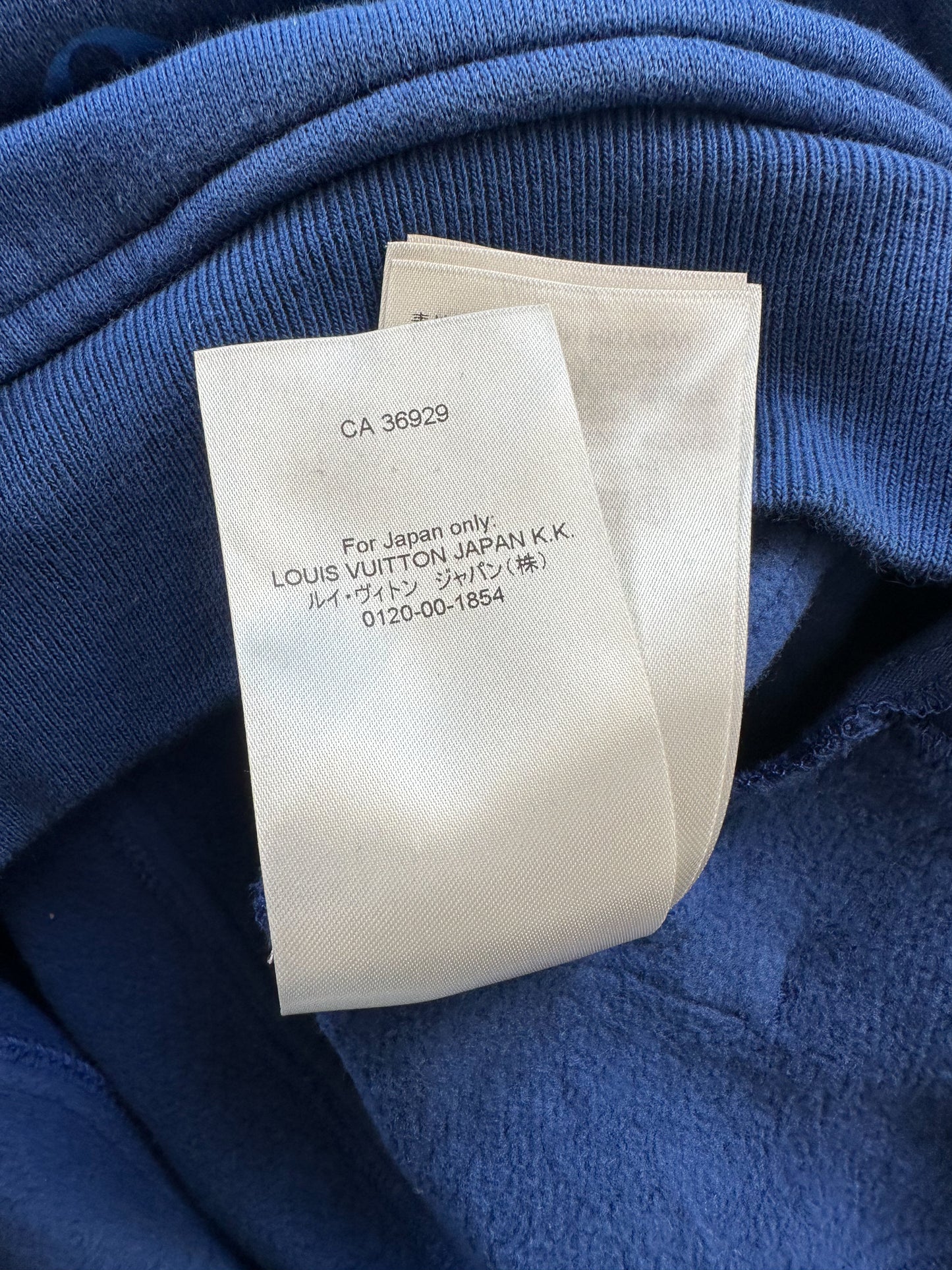 Louis Vuitton Blue Monogram Circle Cut Hoodie