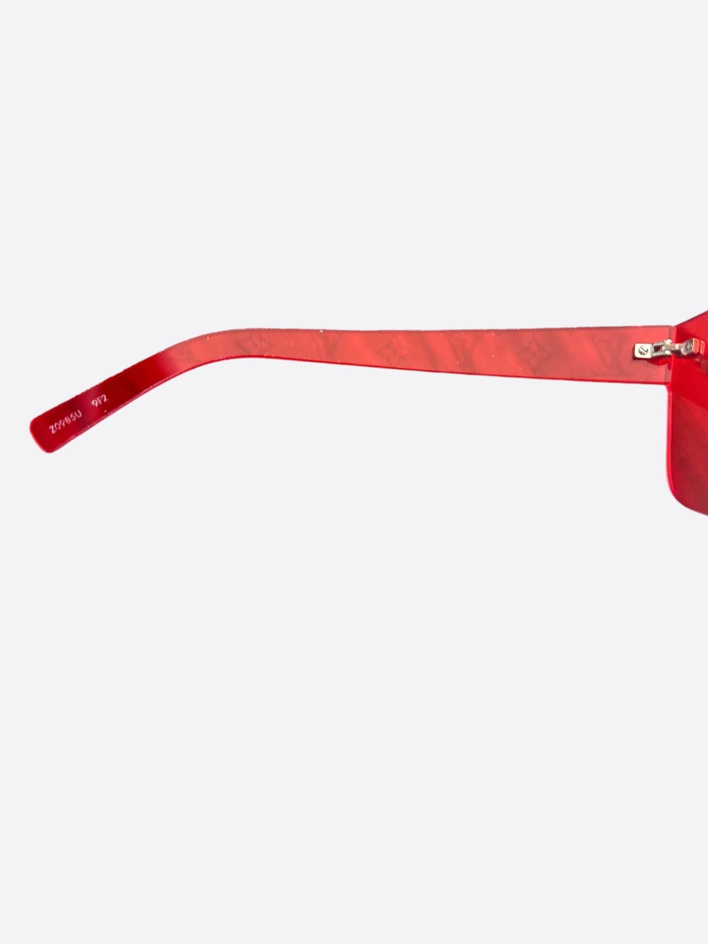 Louis Vuitton Supreme Red Monogram City Mask Sunglasses