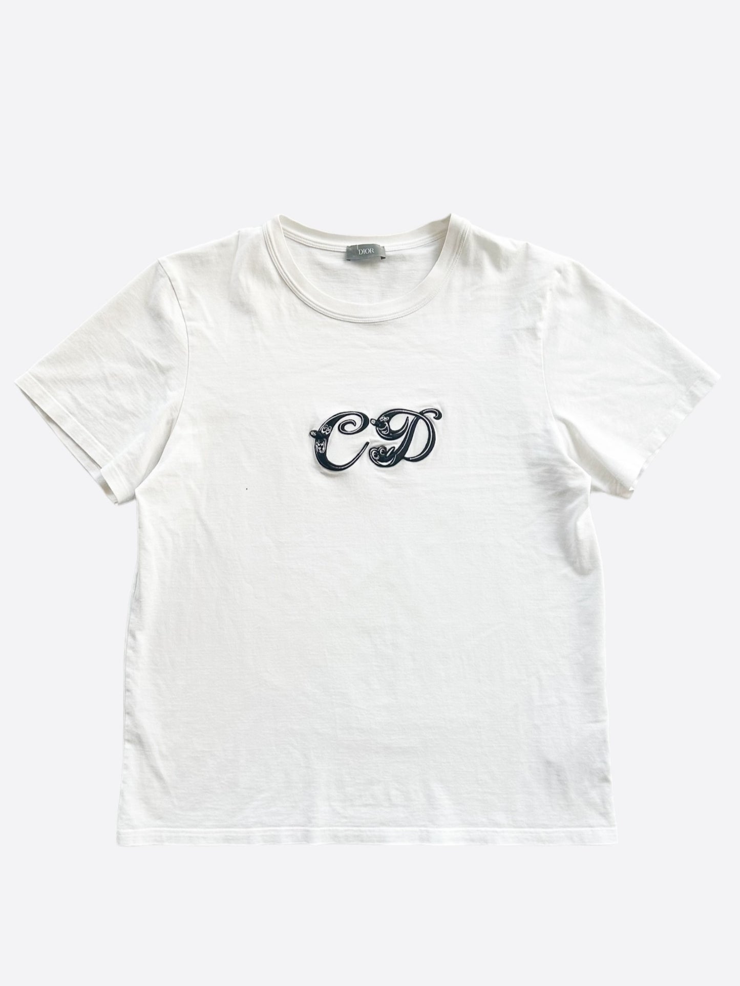 Dior Kenny Scharf White & Black Logo T-Shirt