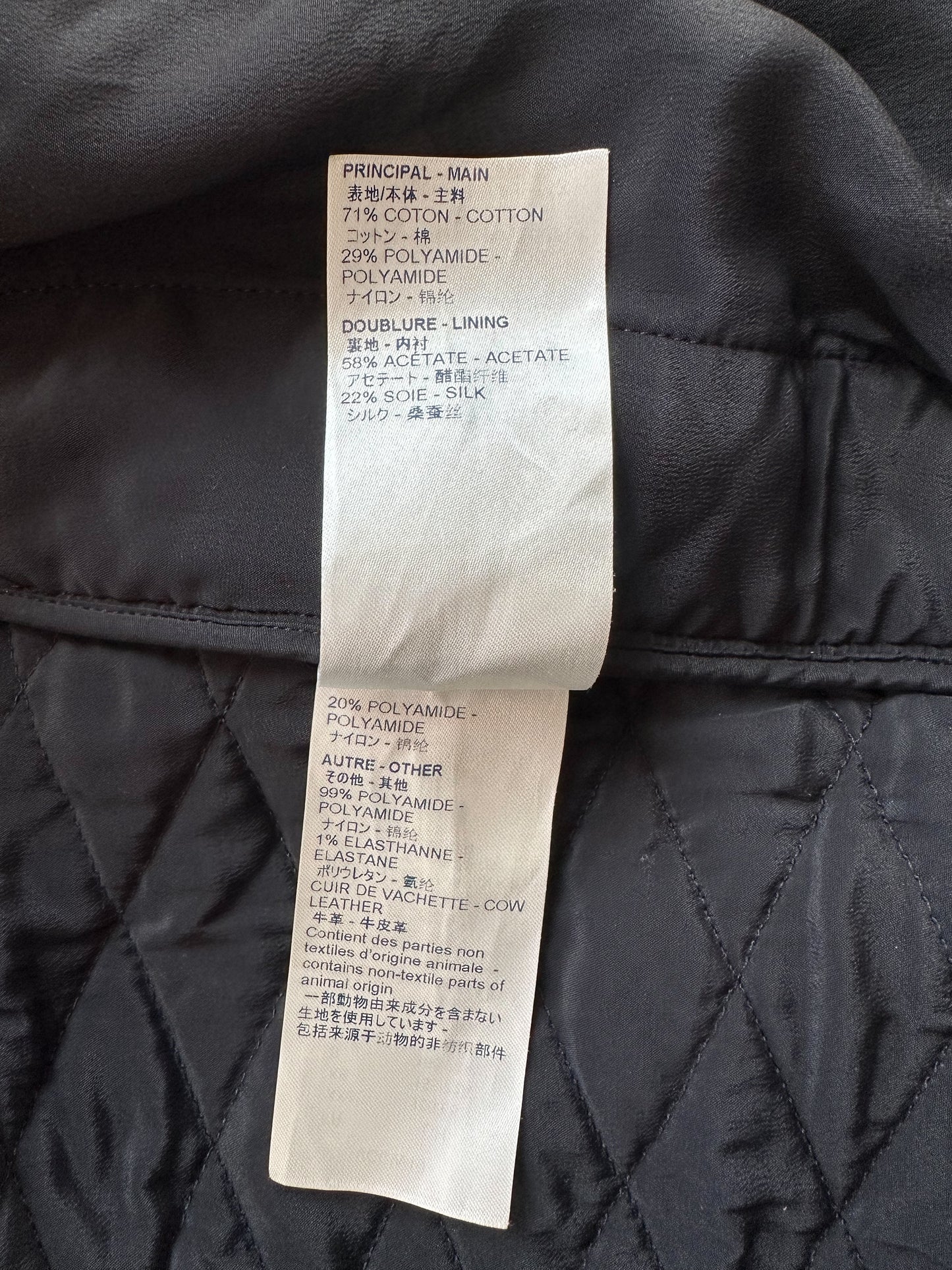 Louis Vuitton Black & White Monogram Hooded Women's Jacket