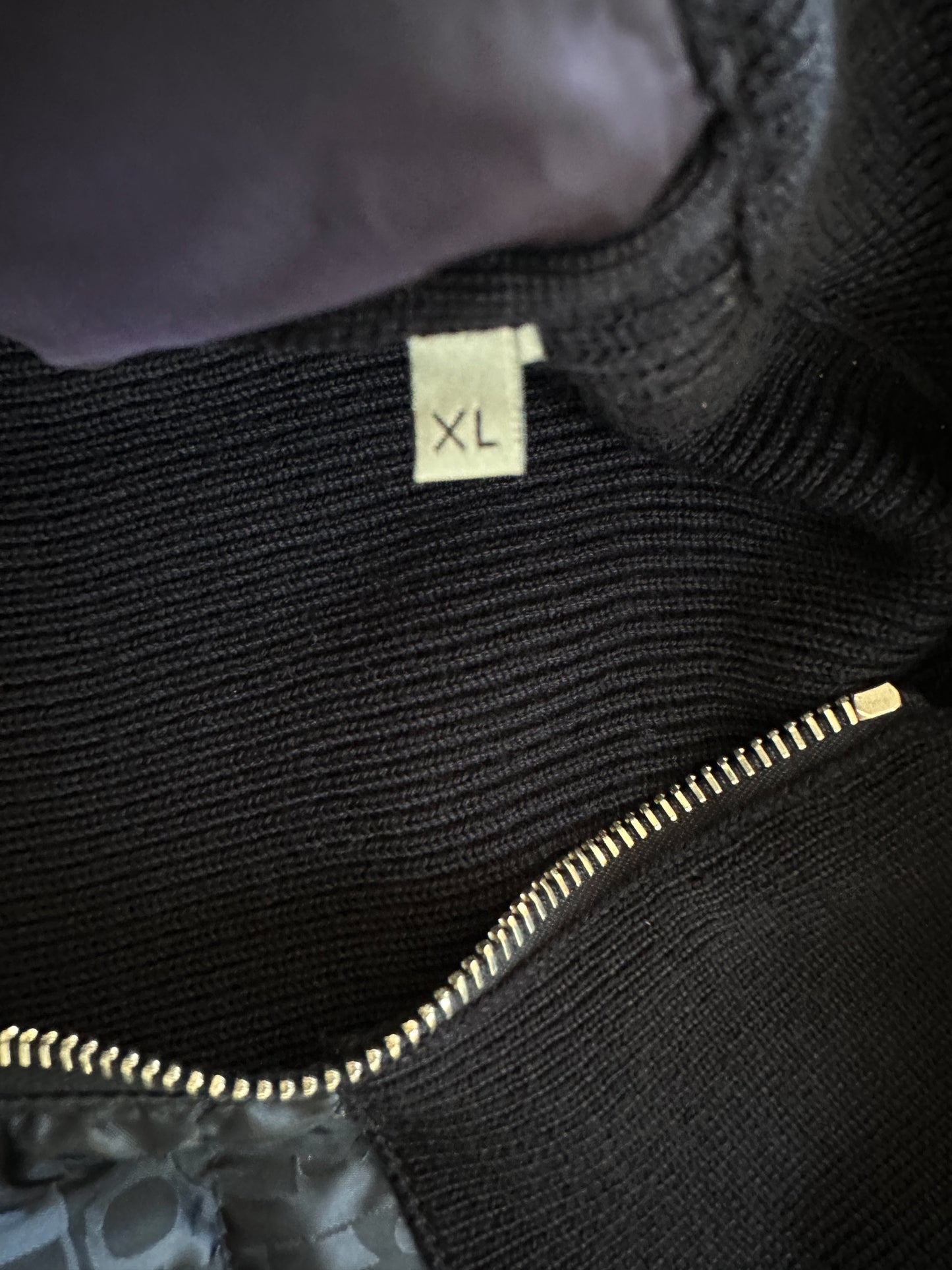 Dior Black Oblique Knit Puffer Jacket