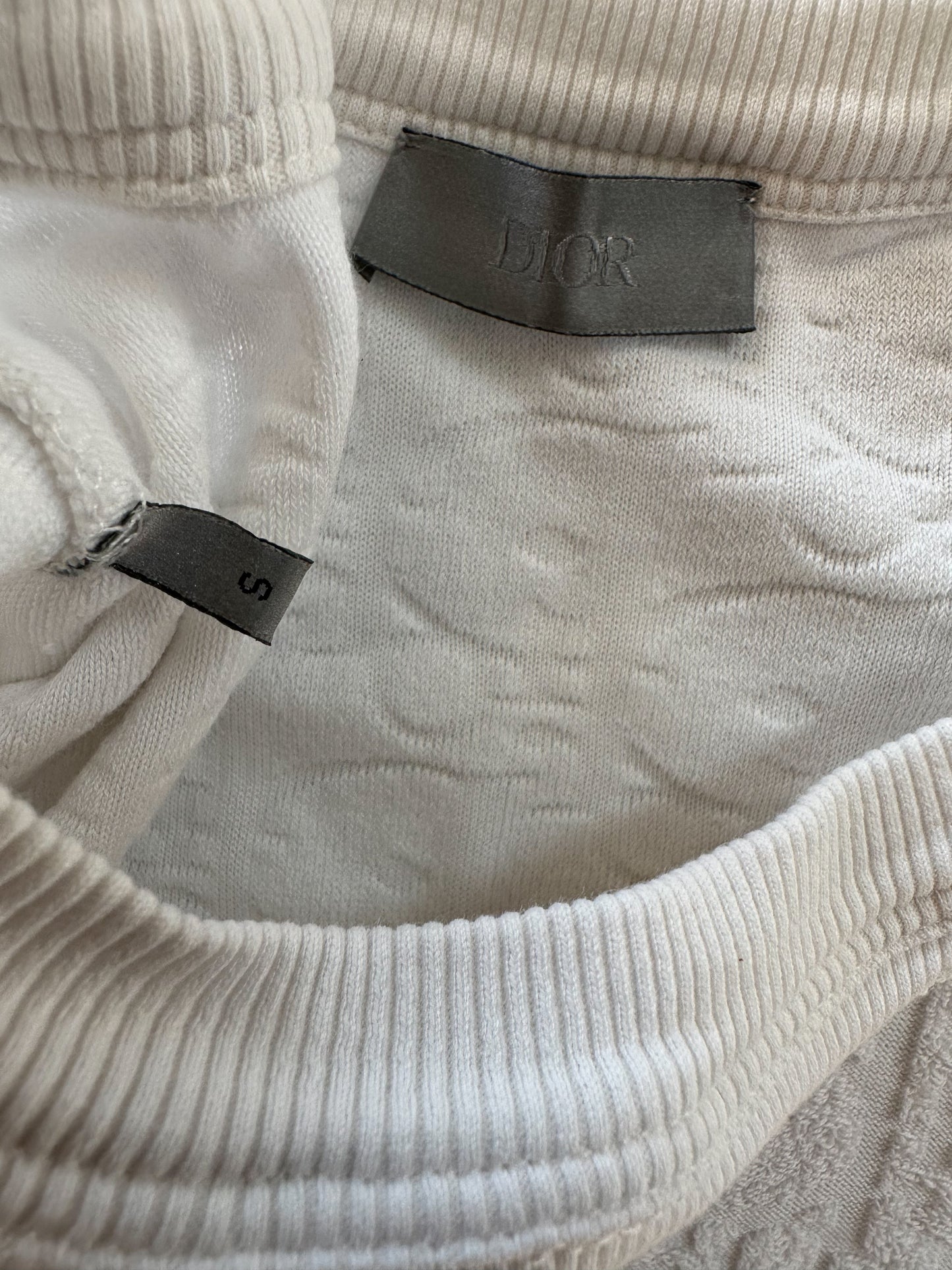Dior White Oblique Towel T-Shirt