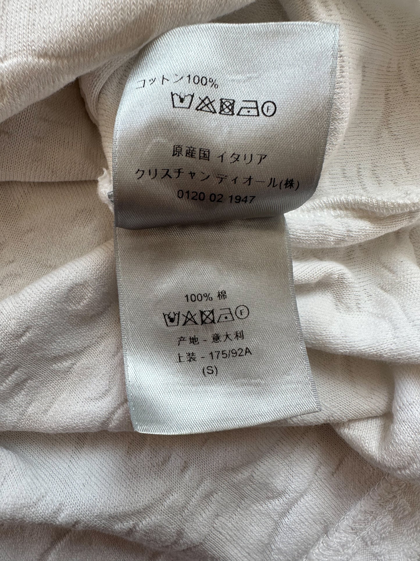 Dior White Oblique Towel T-Shirt