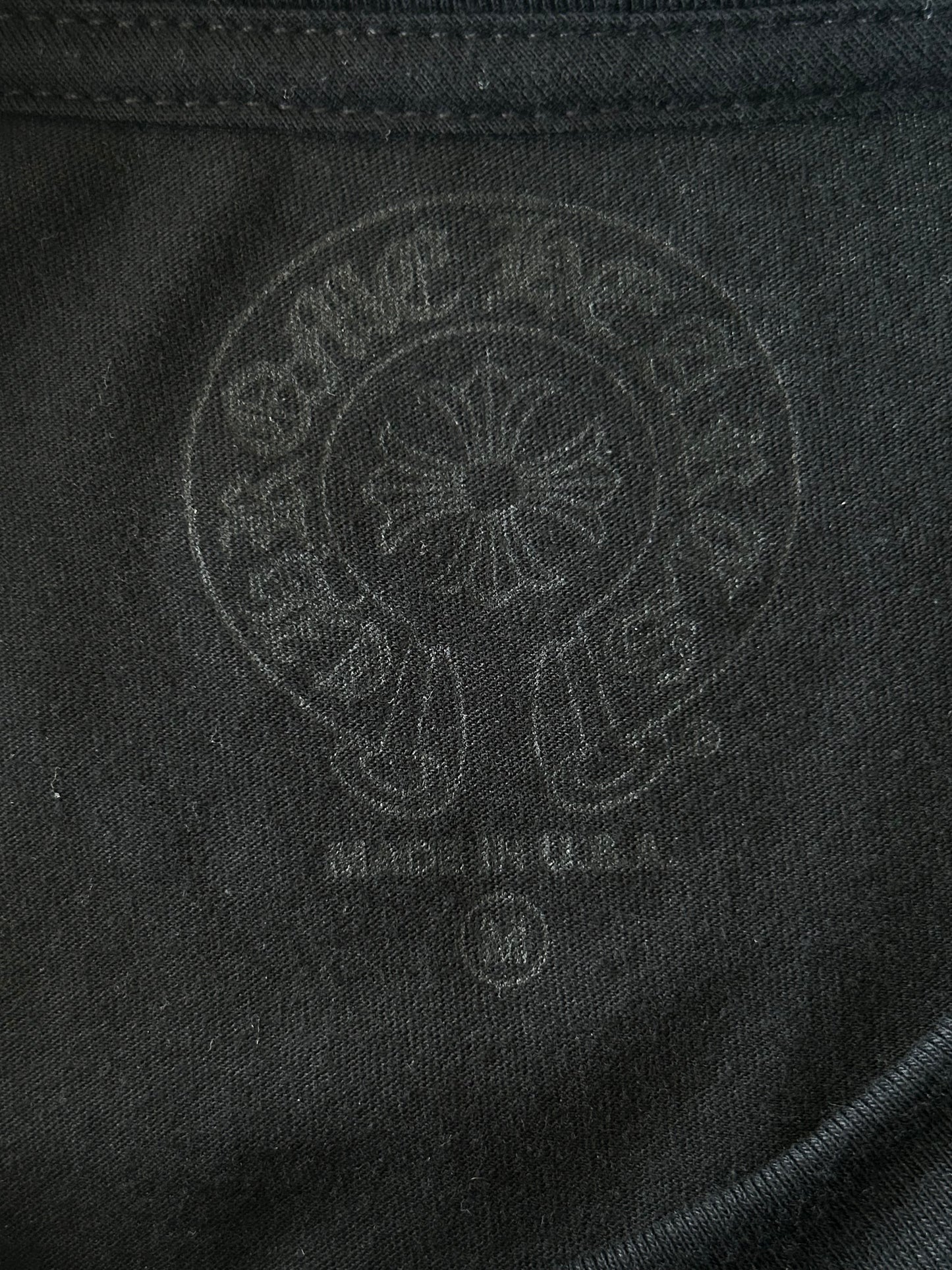Chrome Hearts Black & White Horseshoe Logo Longsleeve T-Shirt