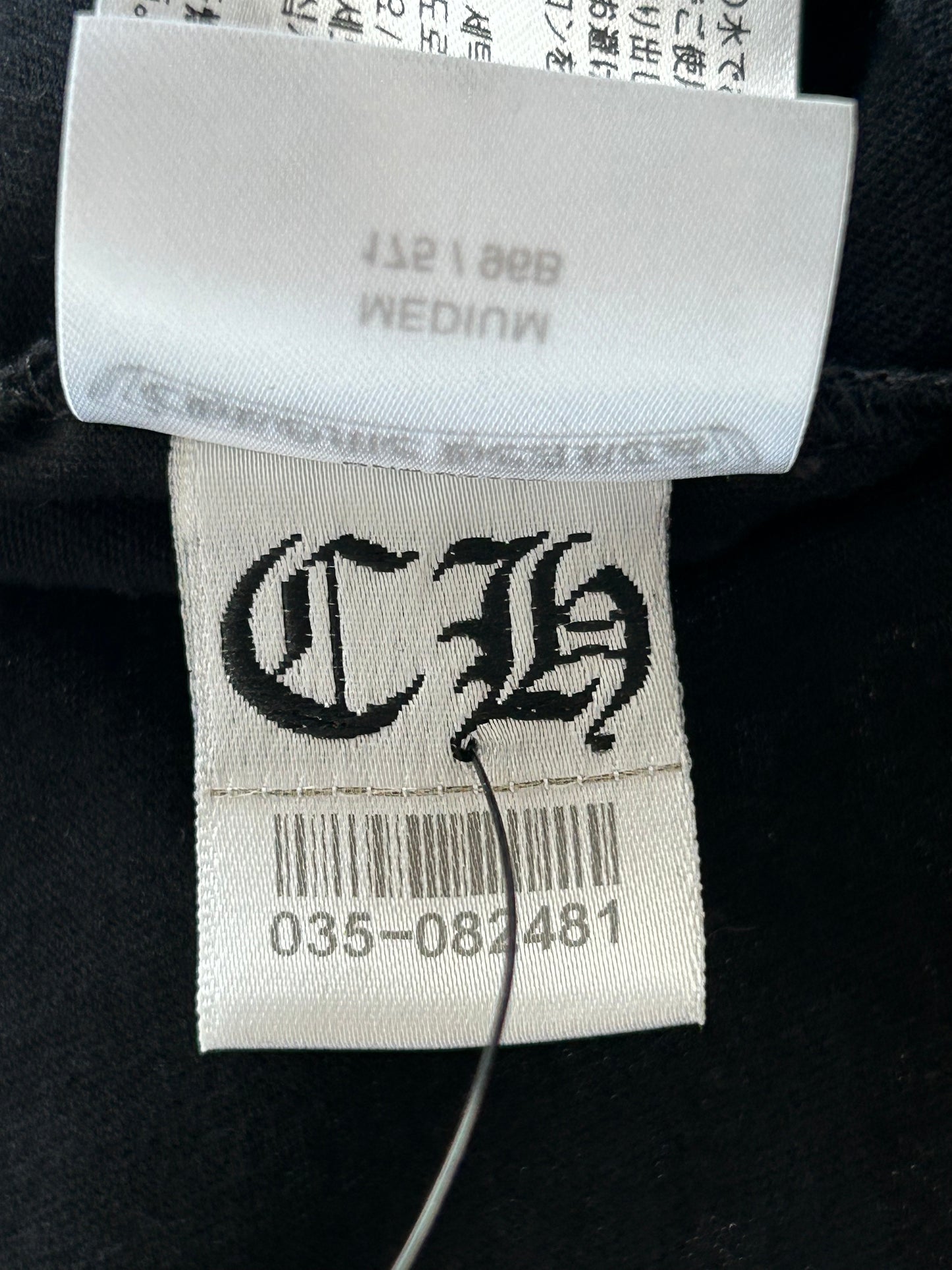 Chrome Hearts Black & White Horseshoe Logo Longsleeve T-Shirt