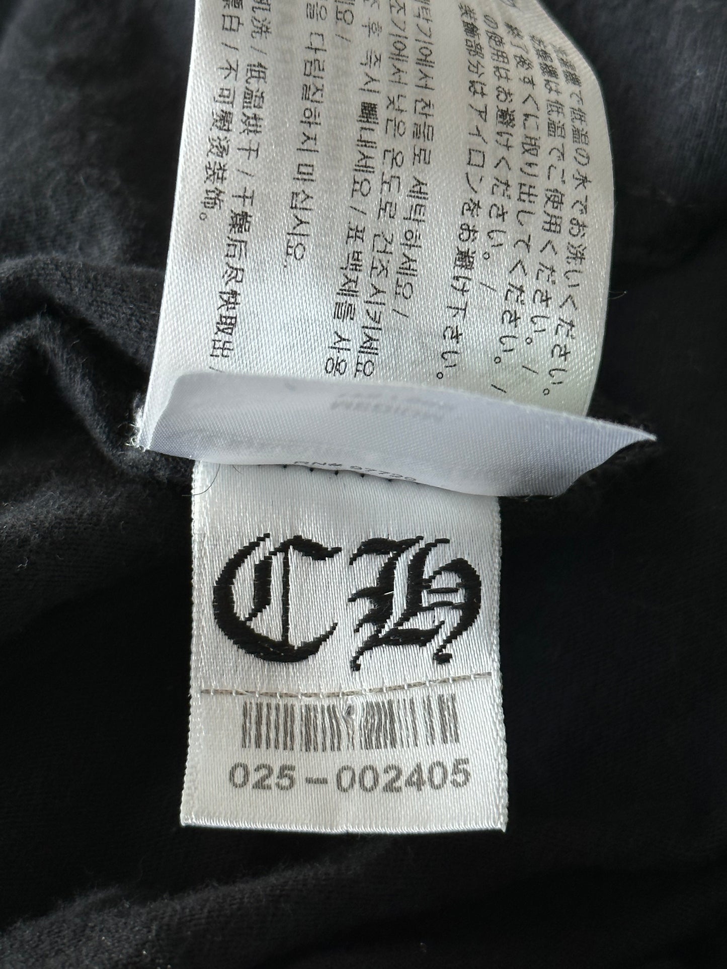 Chrome Hearts Black & Red Dagger Logo T-Shirt