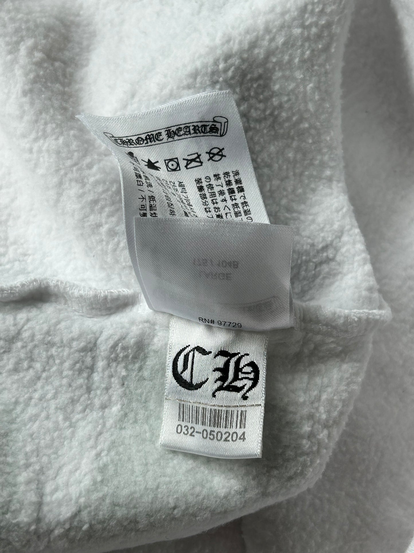 Chrome Hearts White & Multicolor Stencil Hoodie