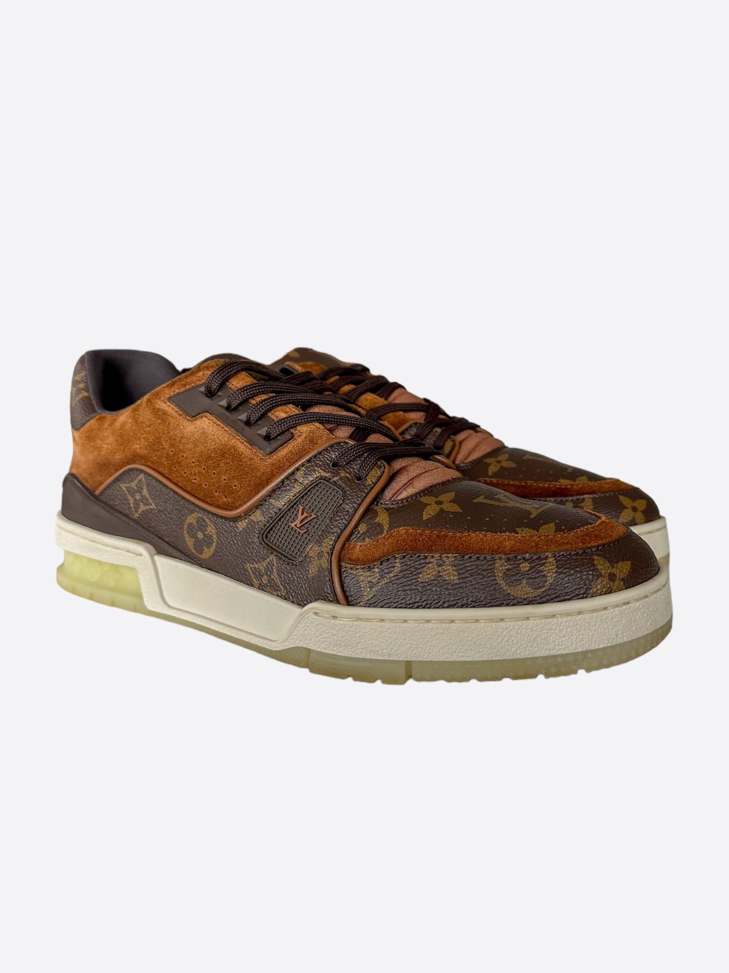 Louis Vuitton Brown Monogram Suede Trainers