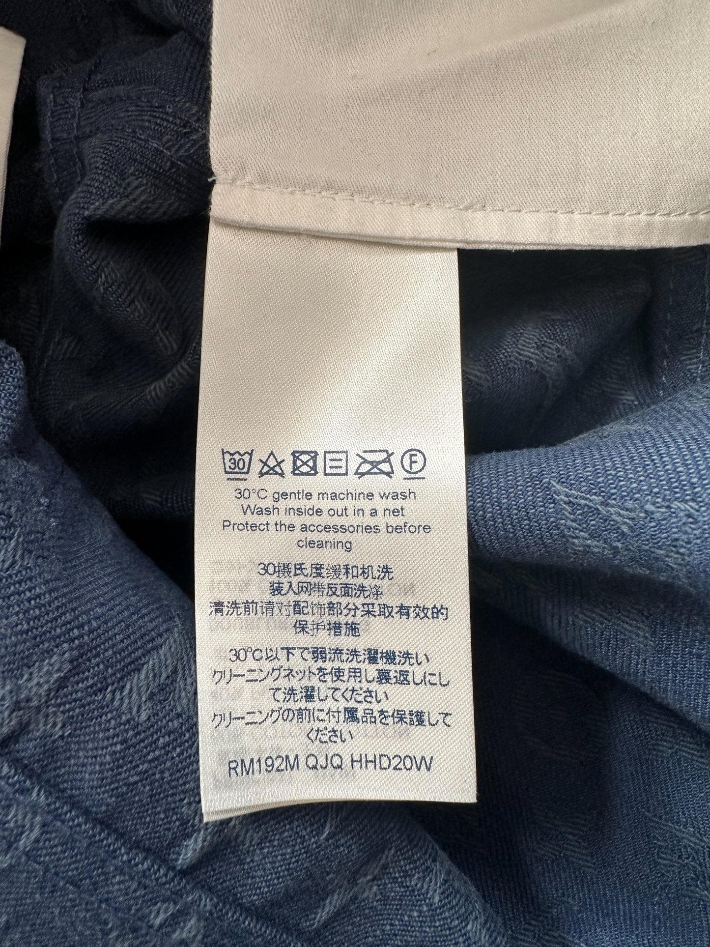 Louis Vuitton Blue Monogram Slim Jeans