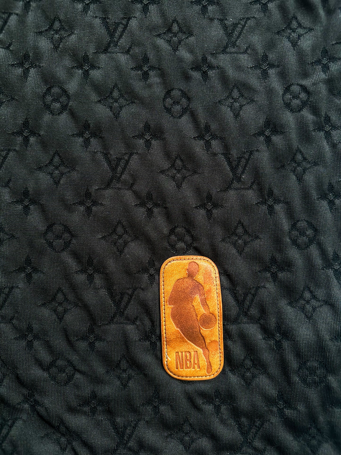 Louis Vuitton NBA Black Monogram Button Up Shirt