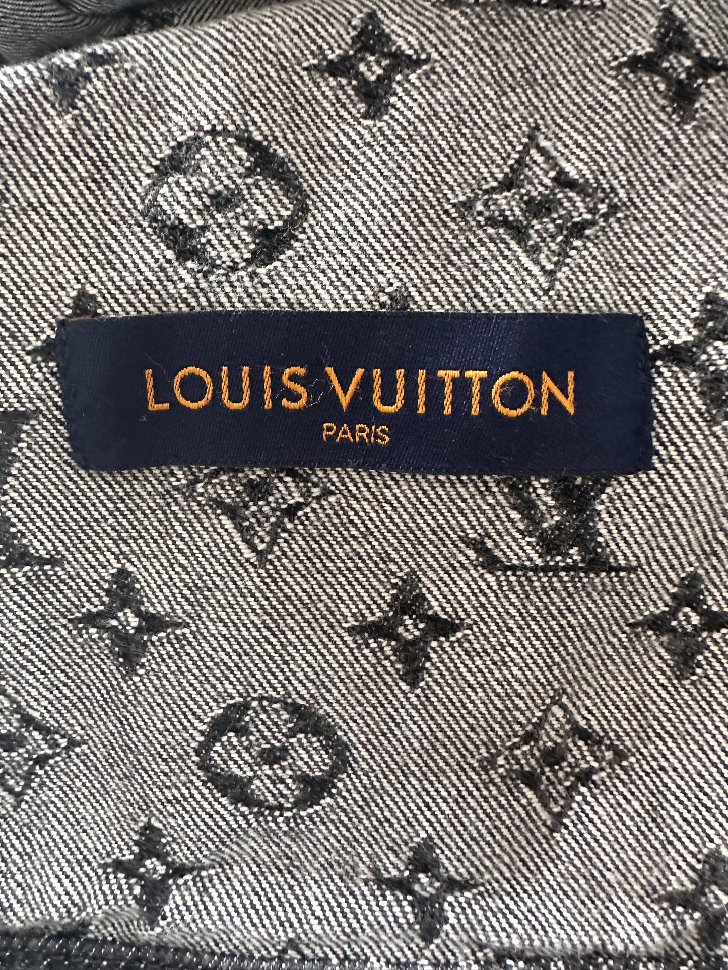 Louis Vuitton Nigo Grey Monogram Denim Jacket