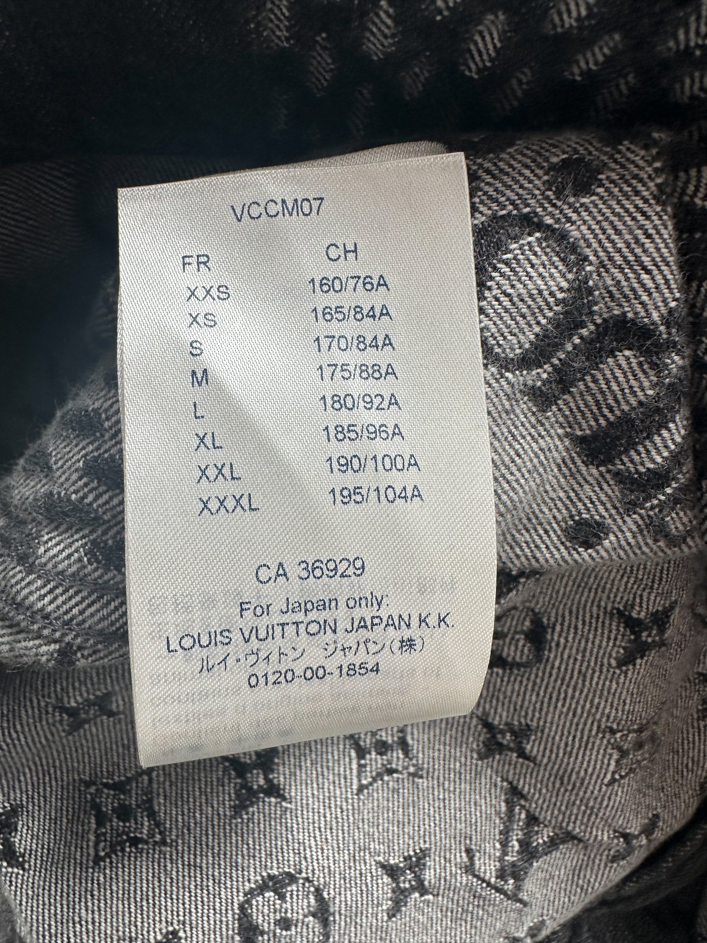 Louis Vuitton Nigo Grey Monogram Denim Jacket