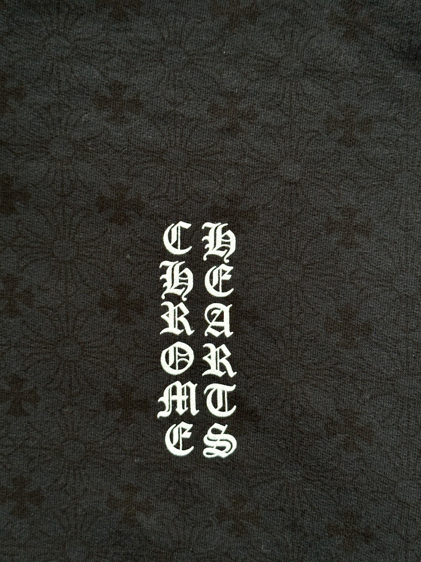 Chrome Hearts Black & White Horseshoe Jacquard Print Hoodie