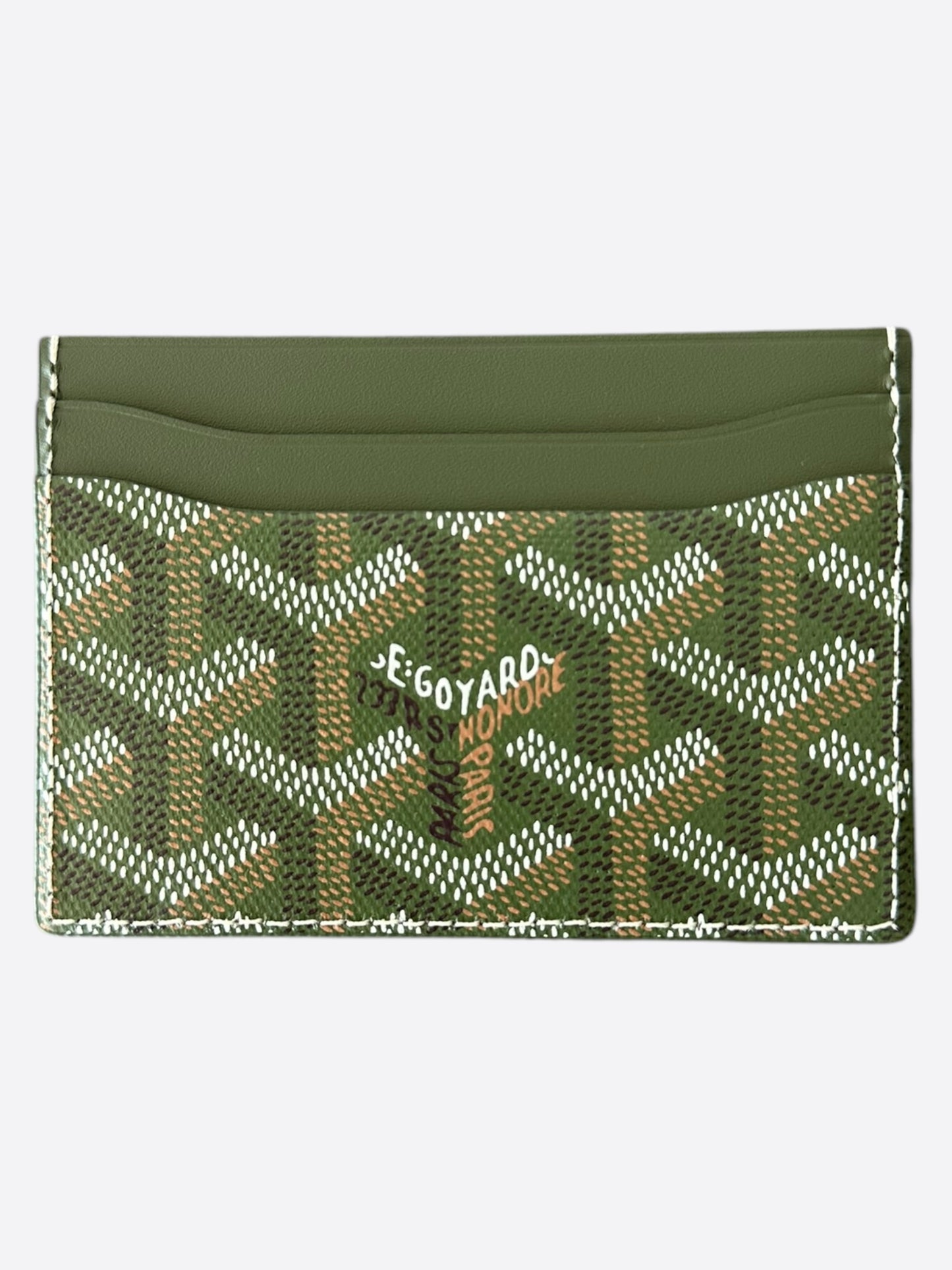 Goyard Khaki Saint Sulpice Card Holder