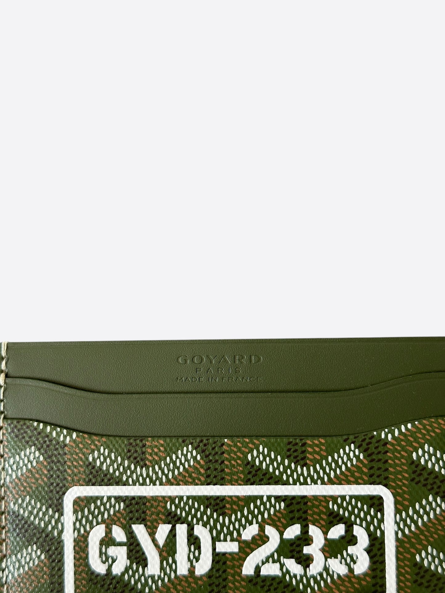 Goyard Khaki Saint Sulpice Card Holder