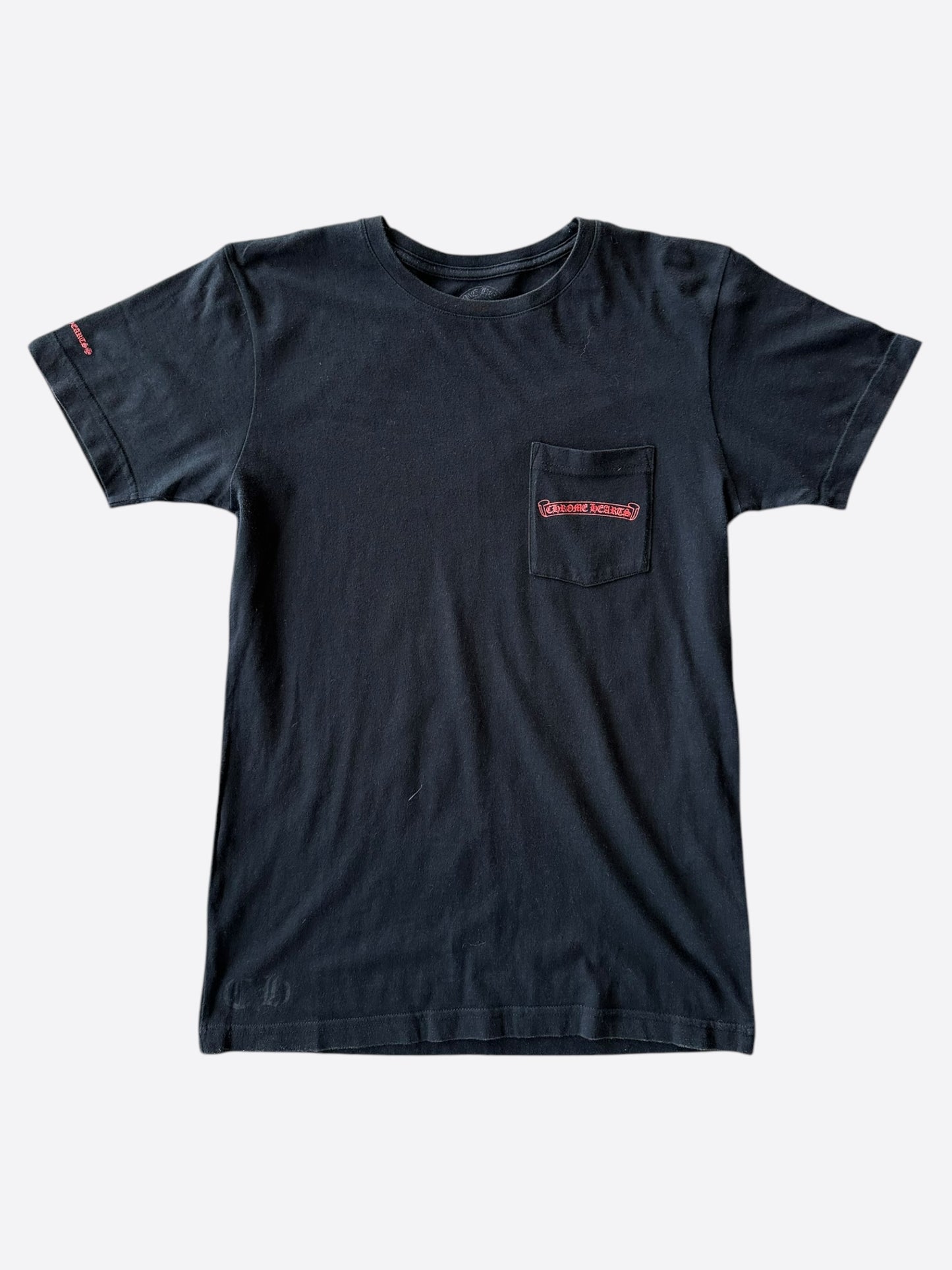 Chrome Hearts Black Horseshoe Logo T-Shirt
