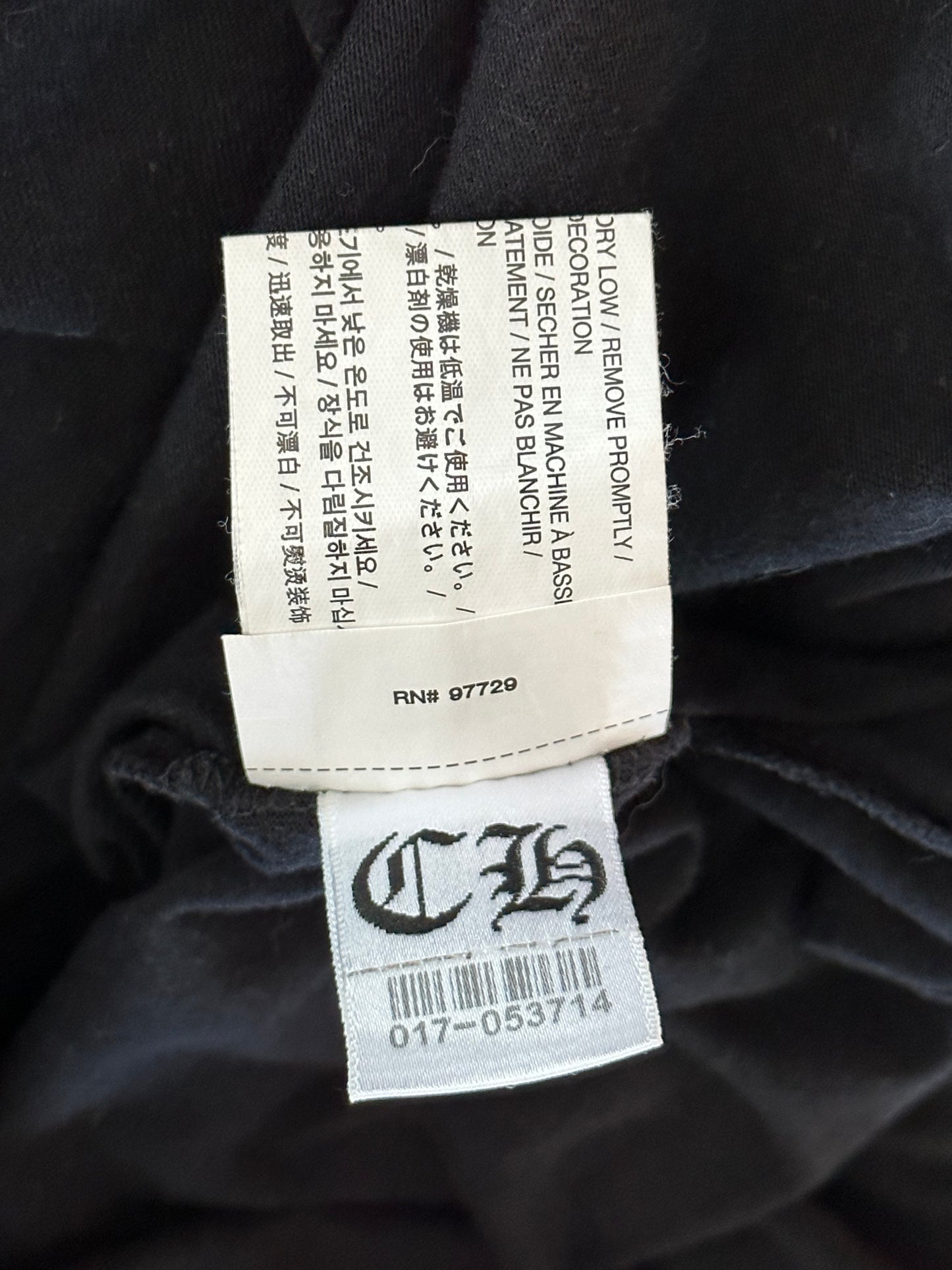 Chrome Hearts Black Horseshoe Logo T-Shirt