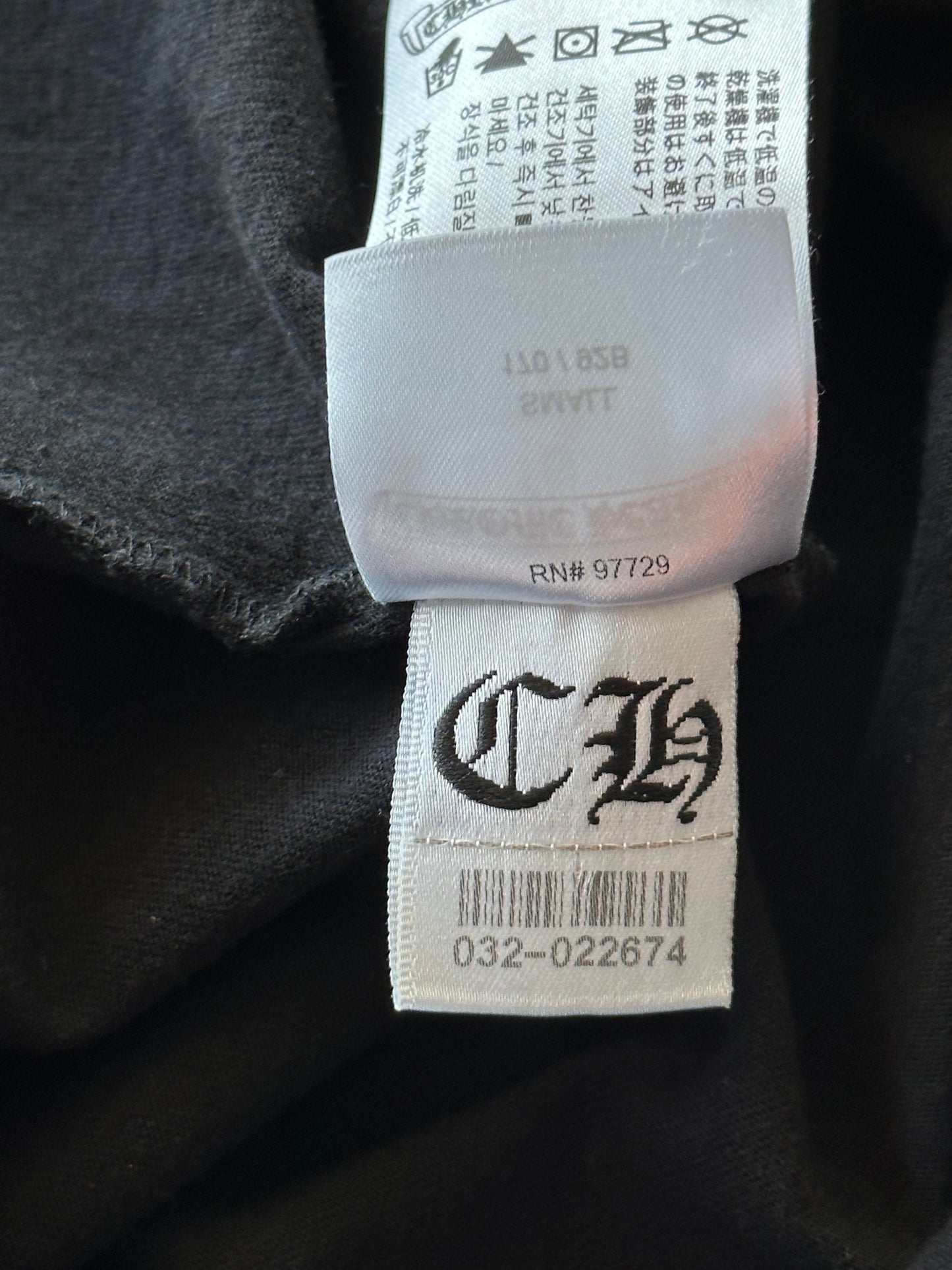 Chrome Hearts Black & Yellow Cross Logo T-Shirt