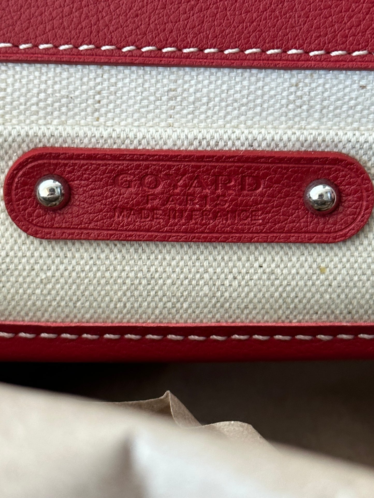 Goyard Red Saigon Tote Bag