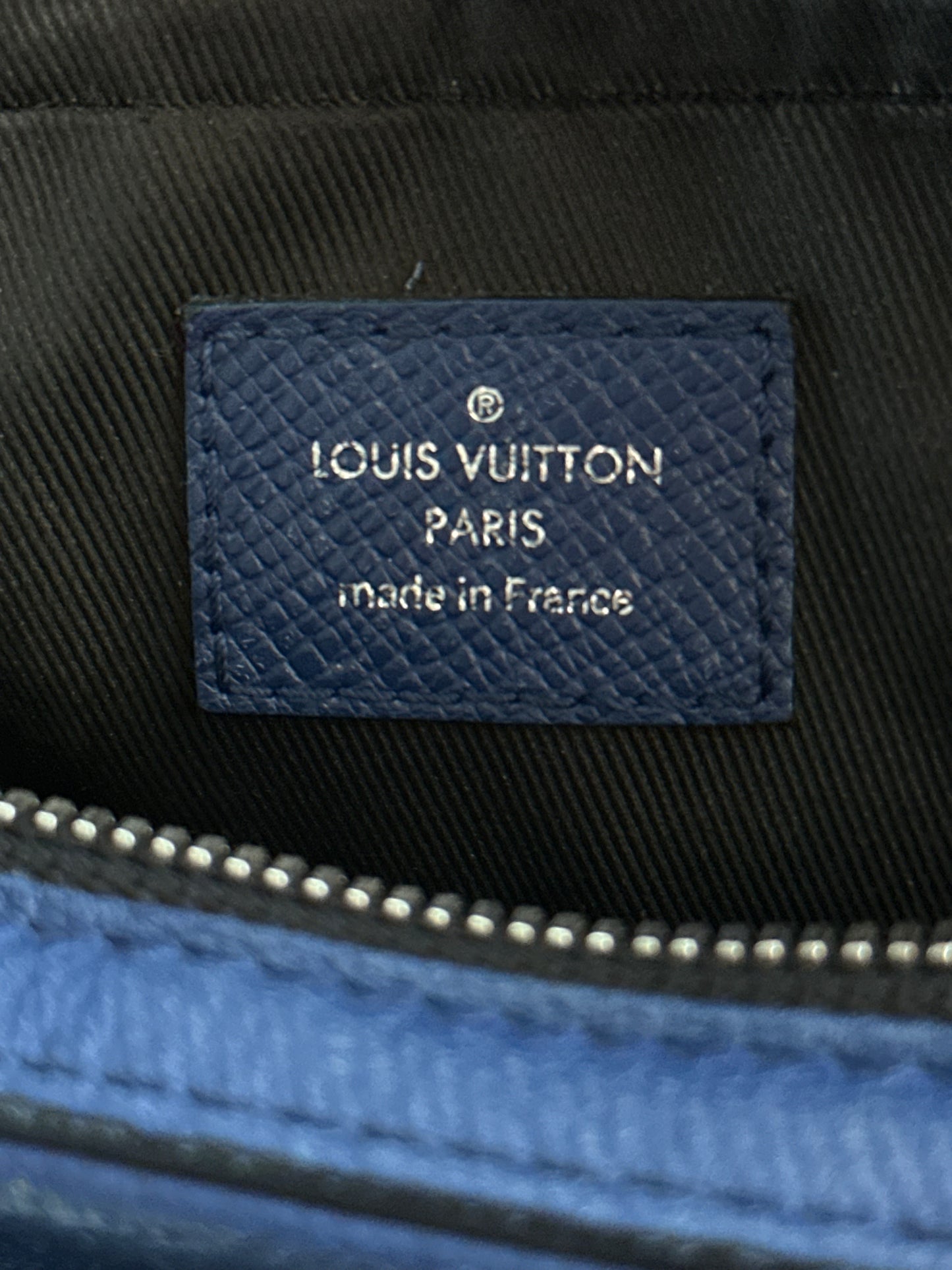 Louis Vuitton Blue Taigarama Monogram Trio Messenger Bag