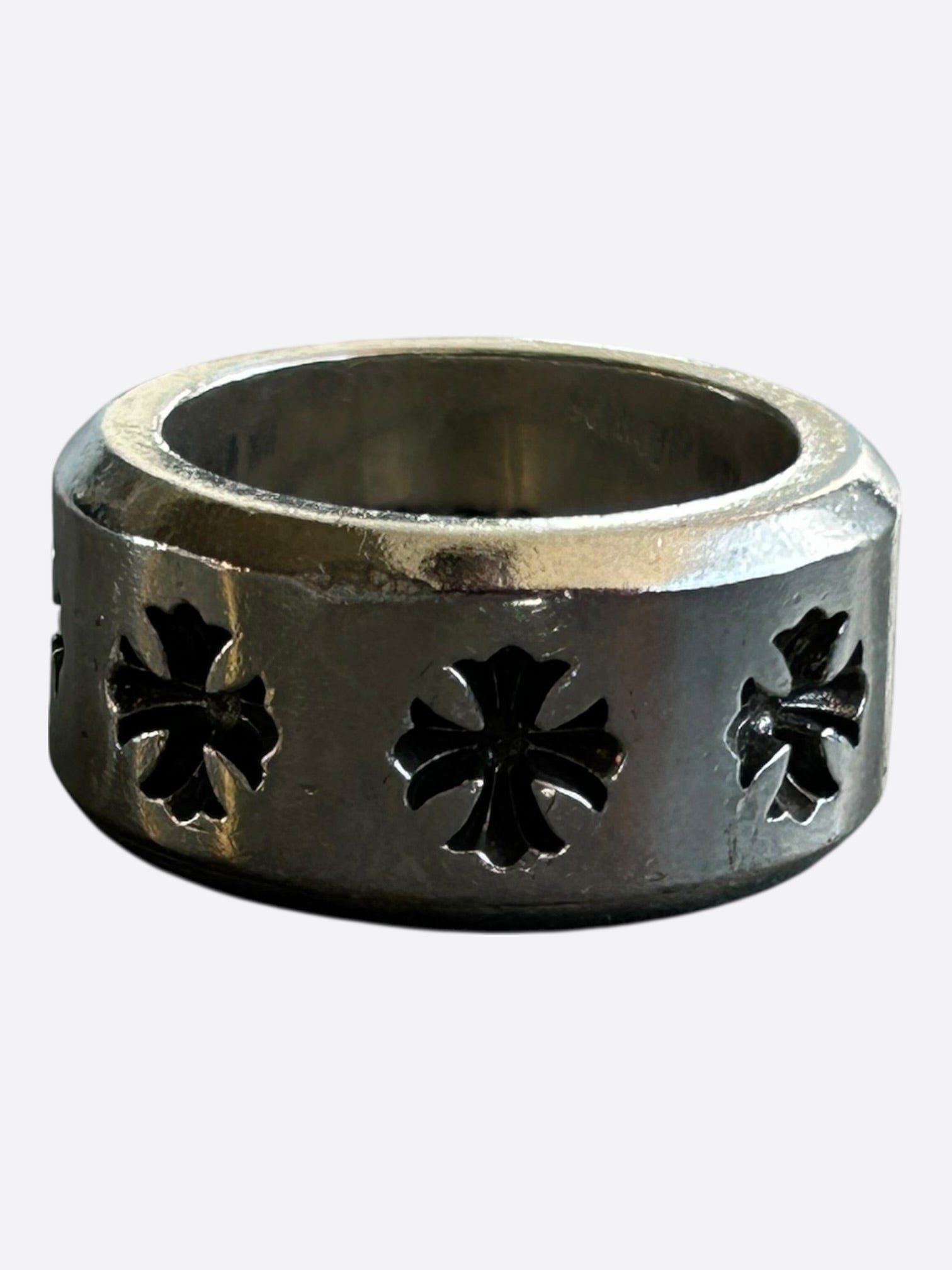 Chrome Hearts Silver Negative Plus Cross Ring – Savonches