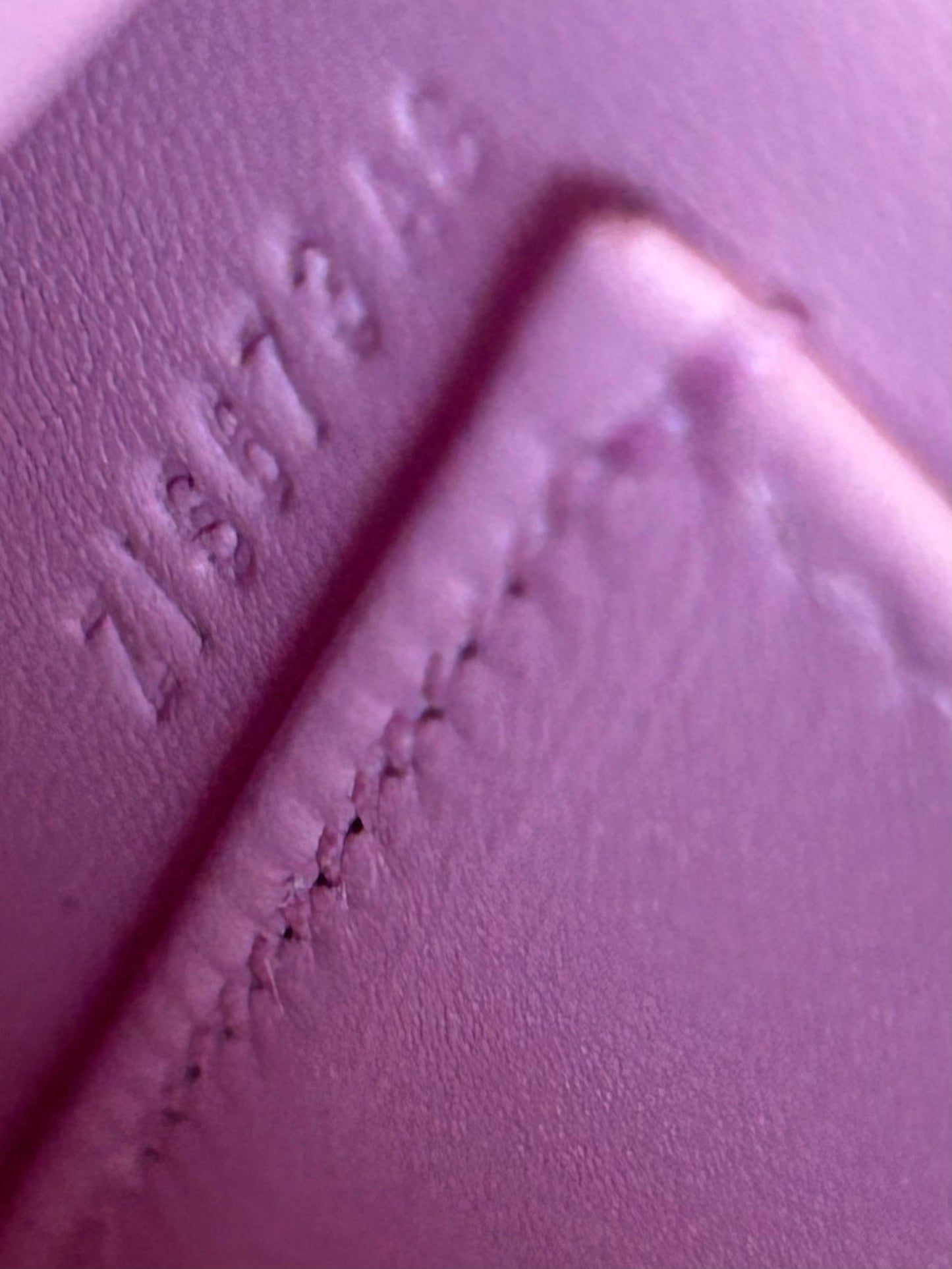 Hermes Pink Epsom & Palladium hardware Mini Kelly 20