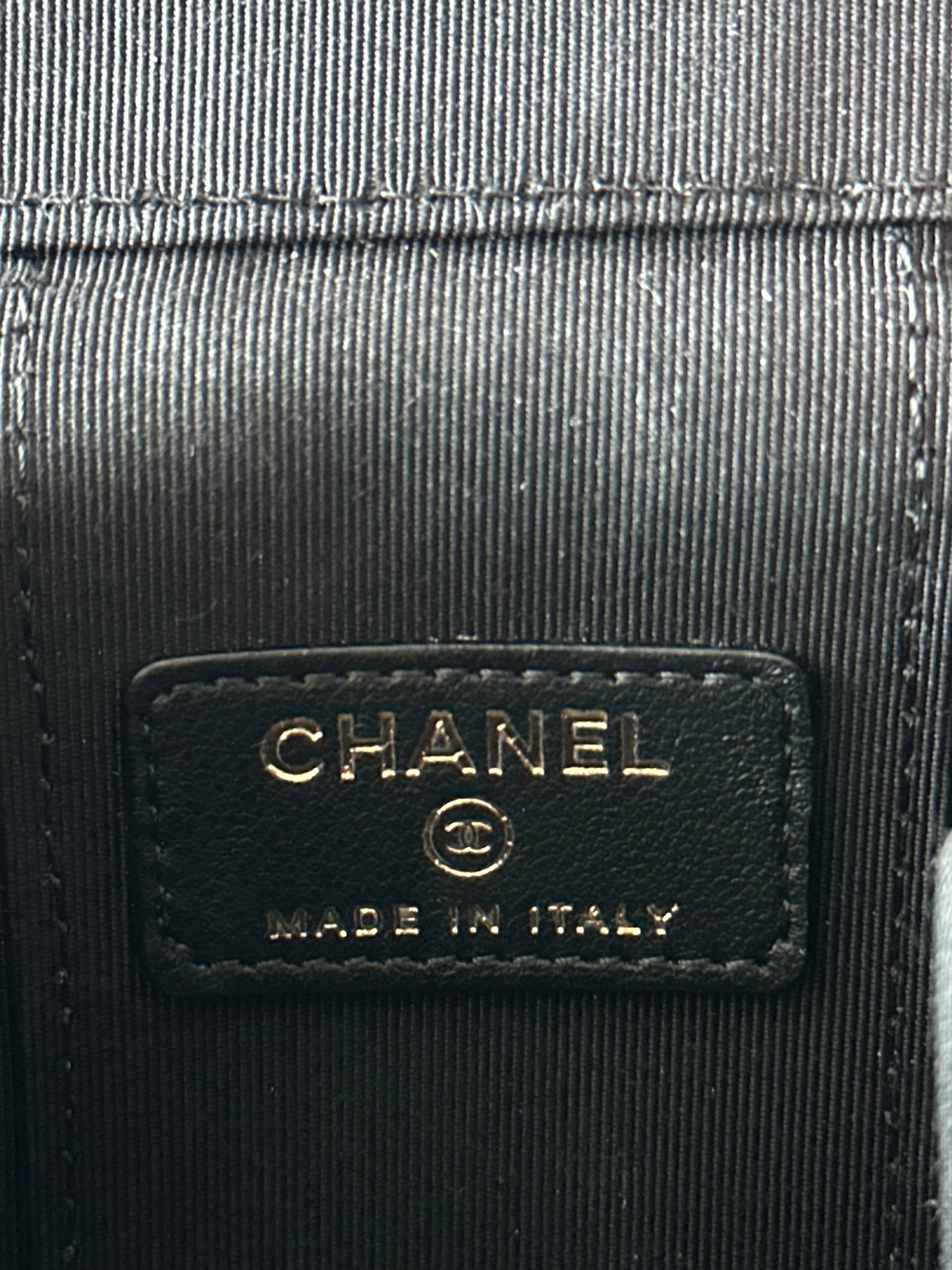 Chanel Black Crochet Small Vanity Case