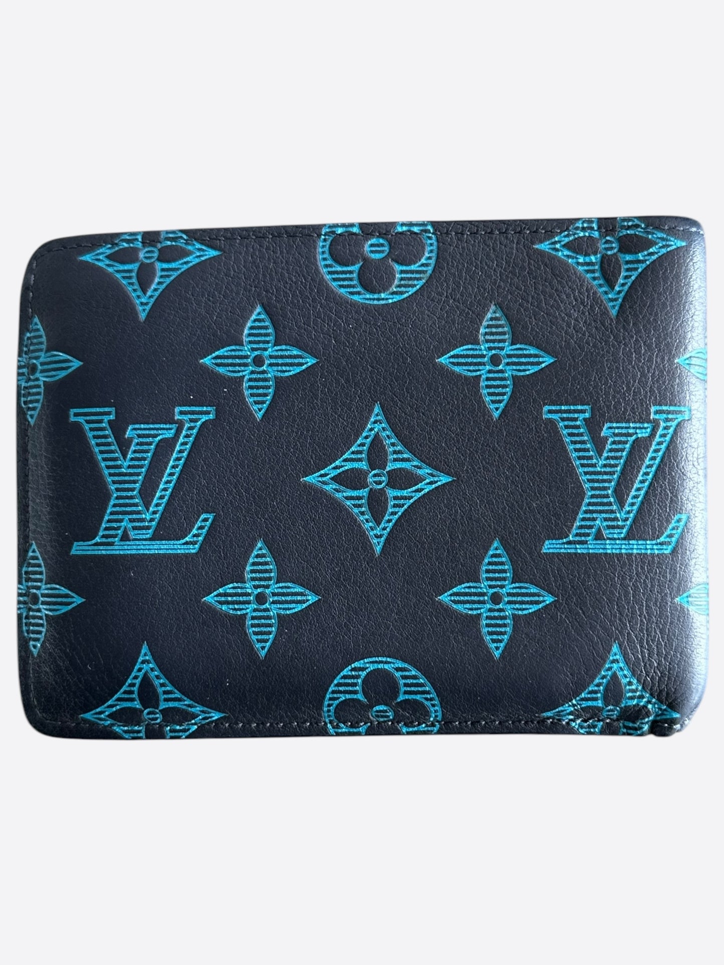 Louis Vuitton Navy & Blue Monogram Multiple Wallet
