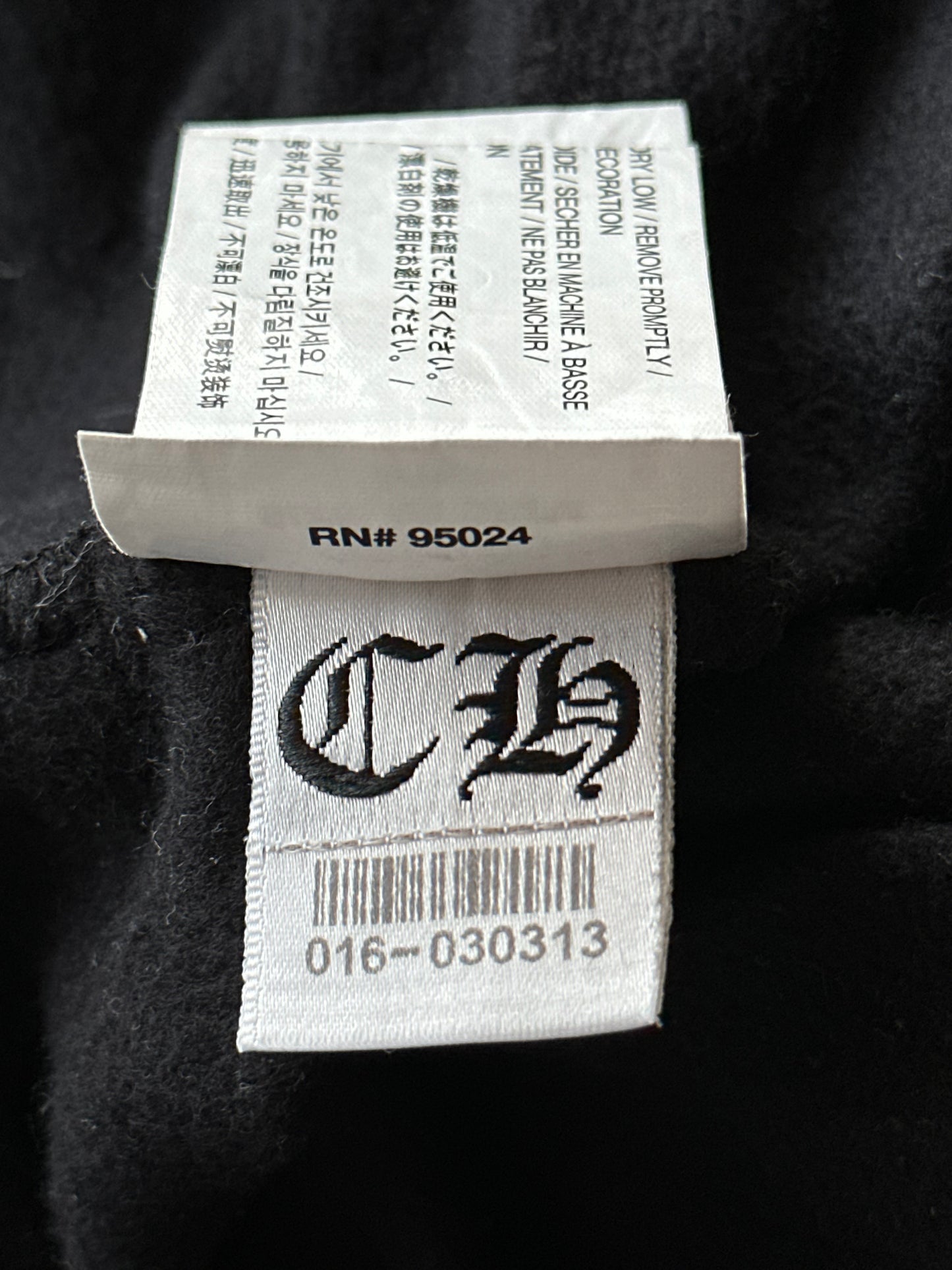 Chrome Hearts Black & Yellow Script Sweatpants