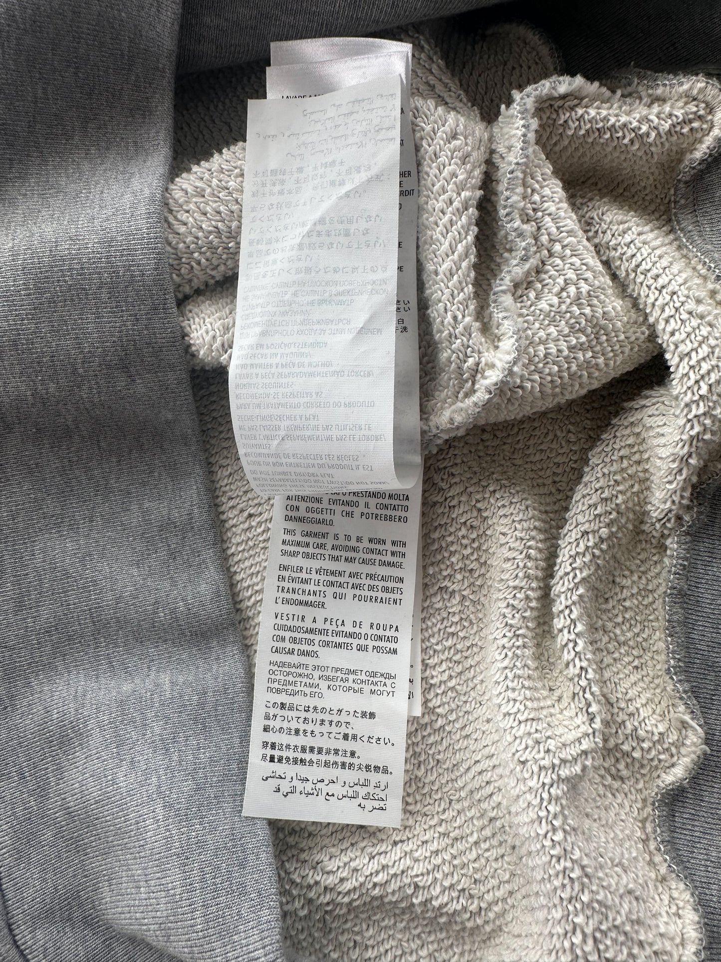 Gucci Grey Dragon Embroidered Logo Hoodie