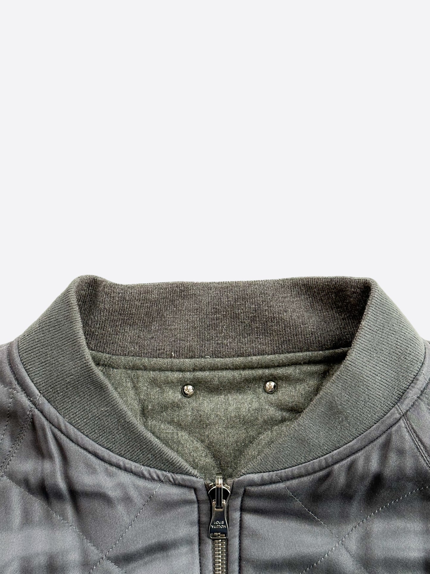 Louis Vuitton Navy Embroidered Reversible Bomber Jacket