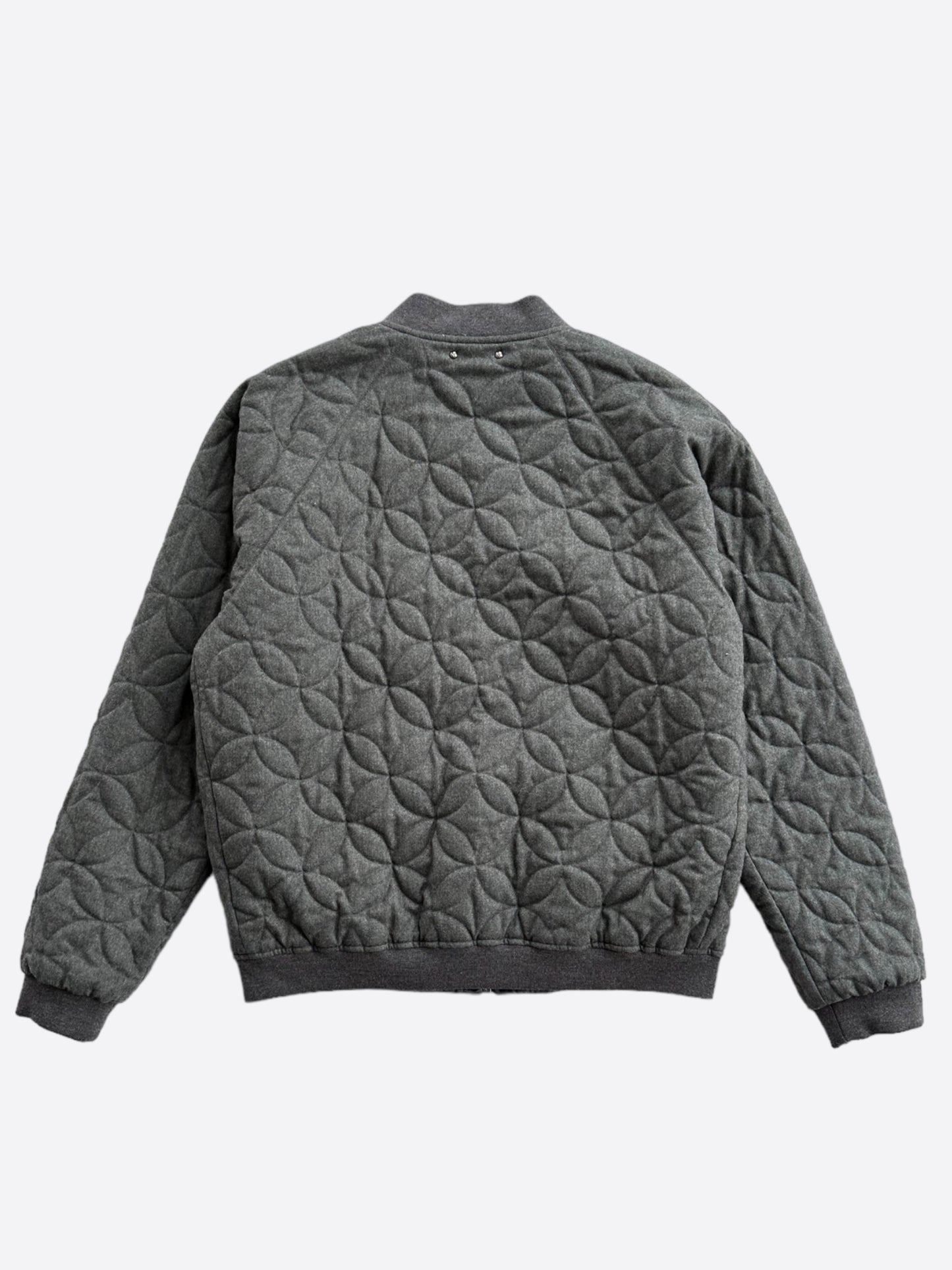 Louis Vuitton Navy Embroidered Reversible Bomber Jacket