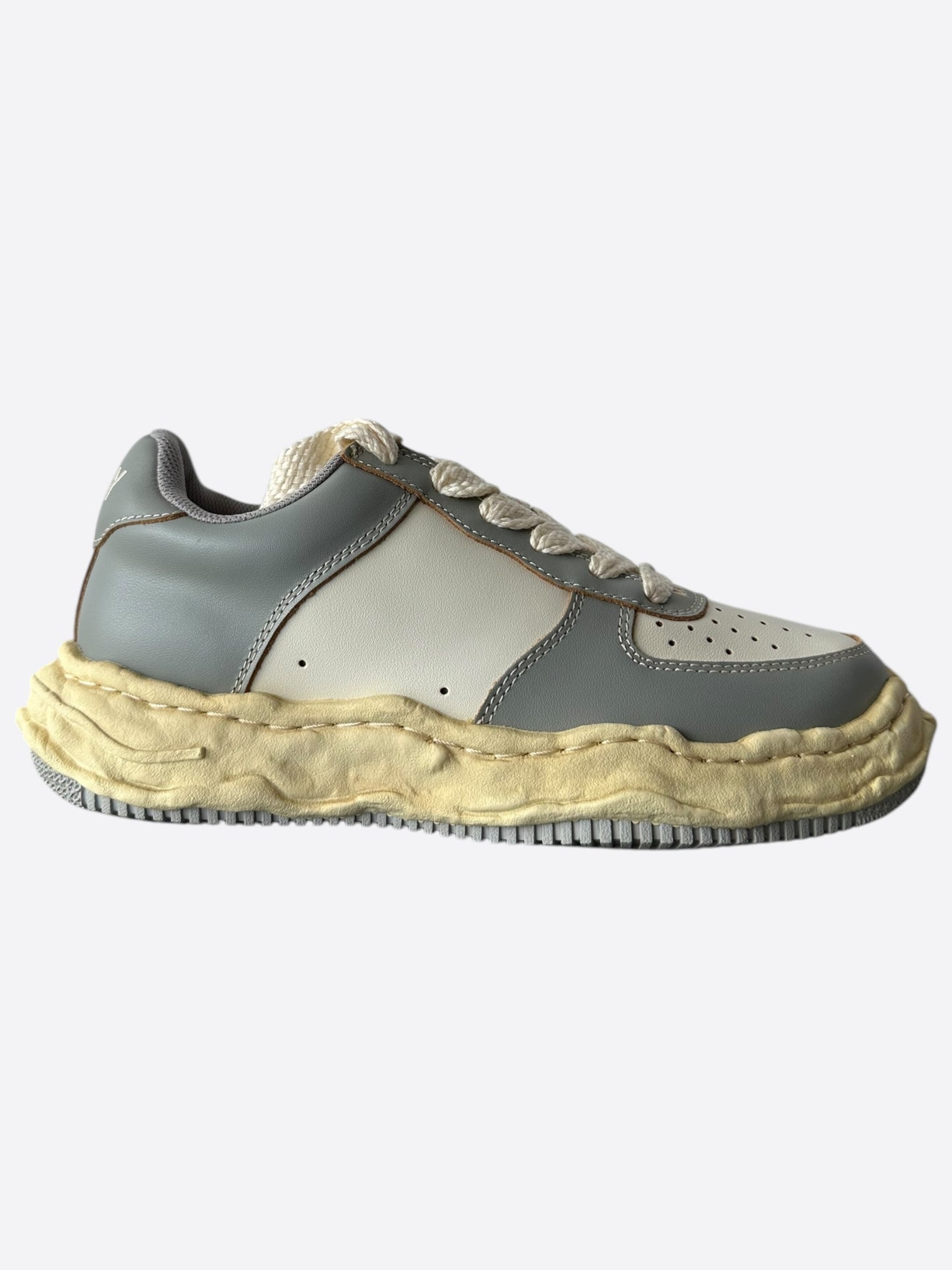 Maison Mihara Yasuhiro Aged Grey & White Wayne Sneakers
