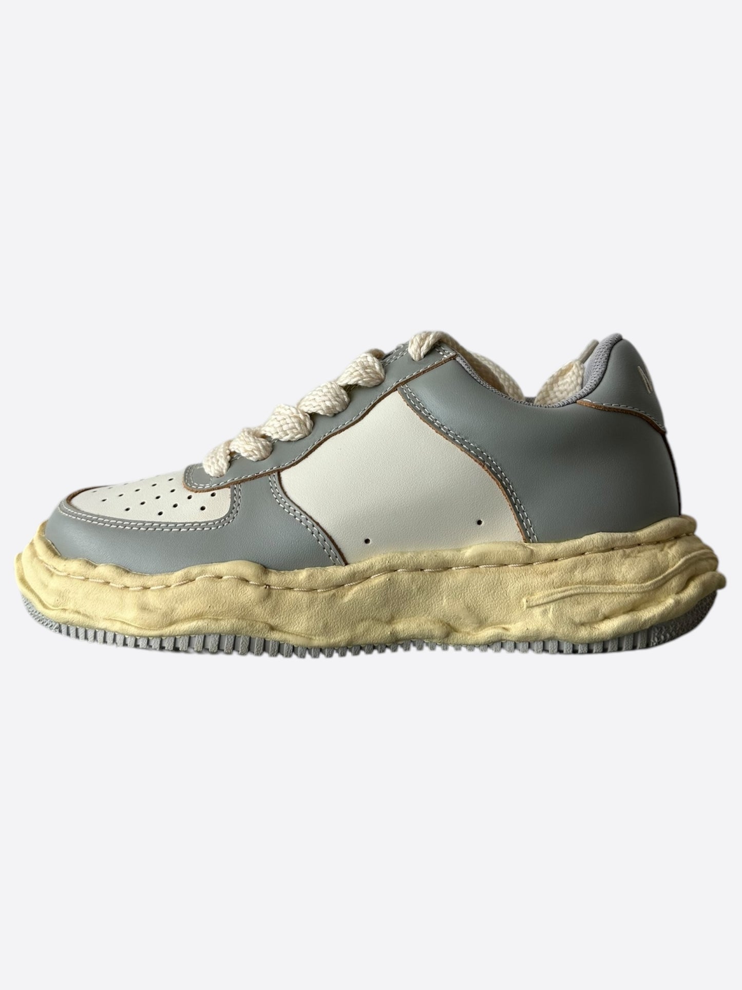 Maison Mihara Yasuhiro Aged Grey & White Wayne Sneakers
