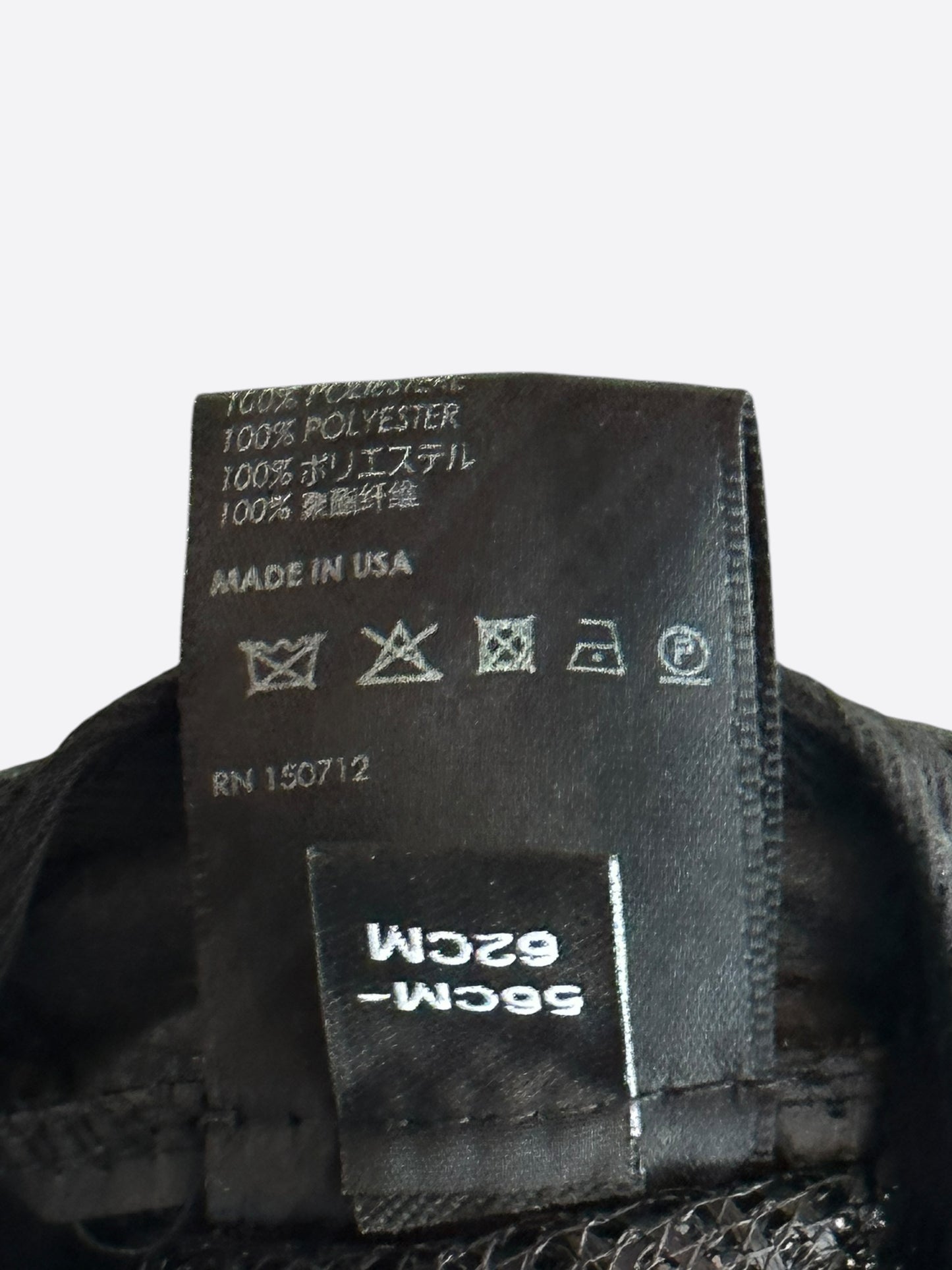 Amiri Black MA Paint Splatter Logo Trucker Hat