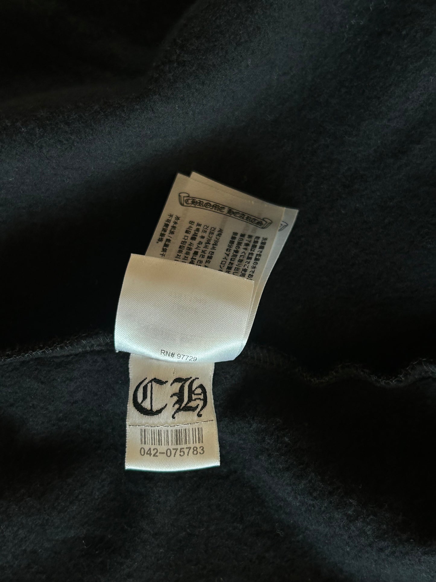 Chrome Hearts Black Aspen Exclusive Horseshoe Zip Up Hoodie