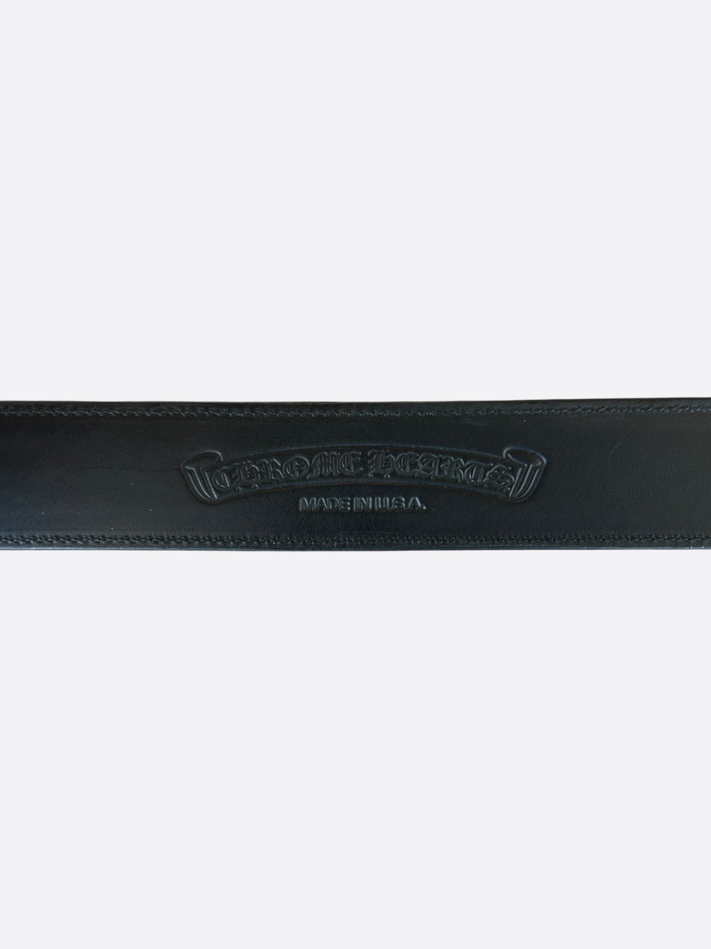 Chrome Hearts Black & Silver Roller Belt